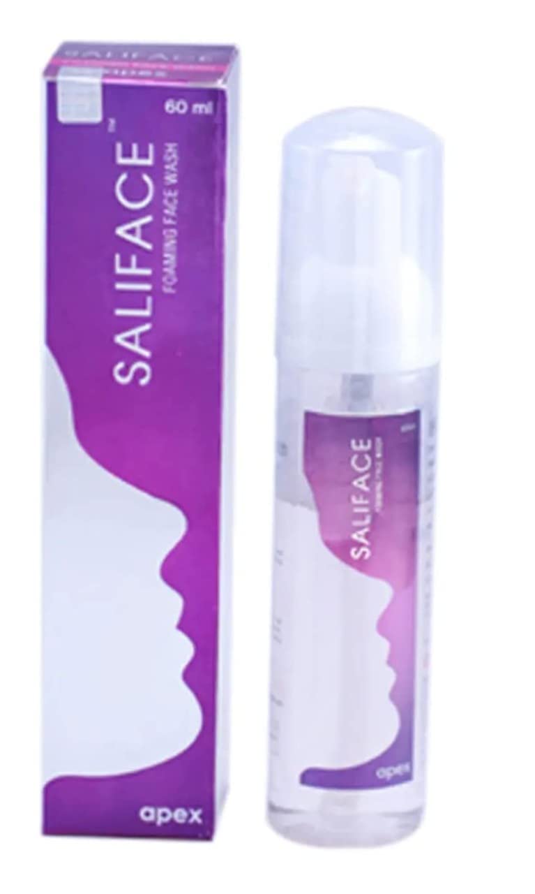 Bionura Eula Saliface Foaming Face Wash 60ml - Gentle Cleanser for Sensitive Skin | Daily Facial Cleansing & Makeup Removal | Perfect for Travel & Gym