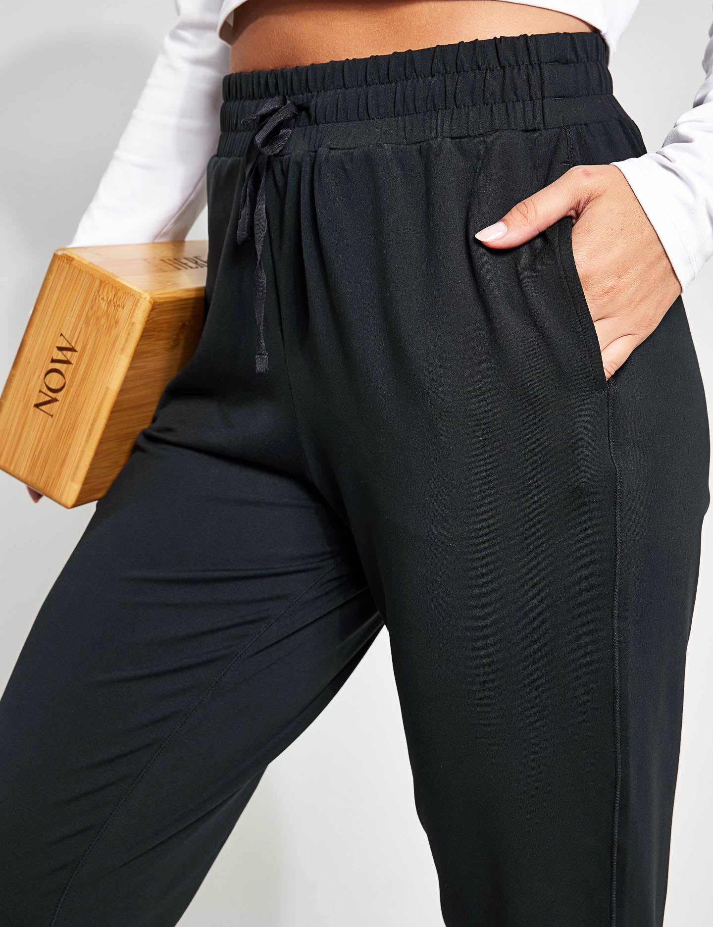 ReSet Men's Jogger Pants - Black Athletic Running Sweatpants for Gym, Workout & Casual Wear