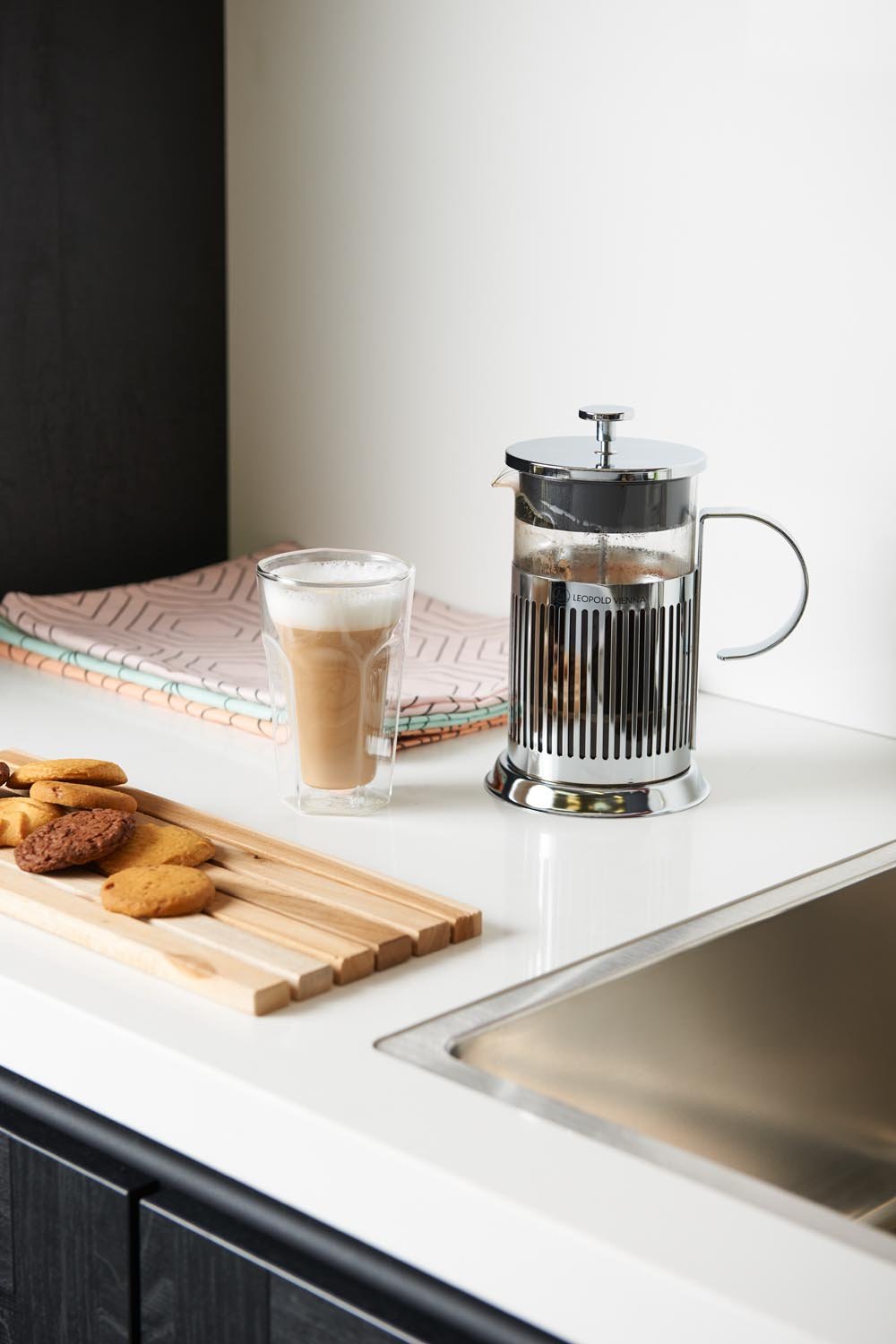 Stainless Steel Coffee Maker - 800ml Chrome Silver Drip Coffee Machine for Home & Office | Perfect for Morning Brew, Office Break, and Camping Trips