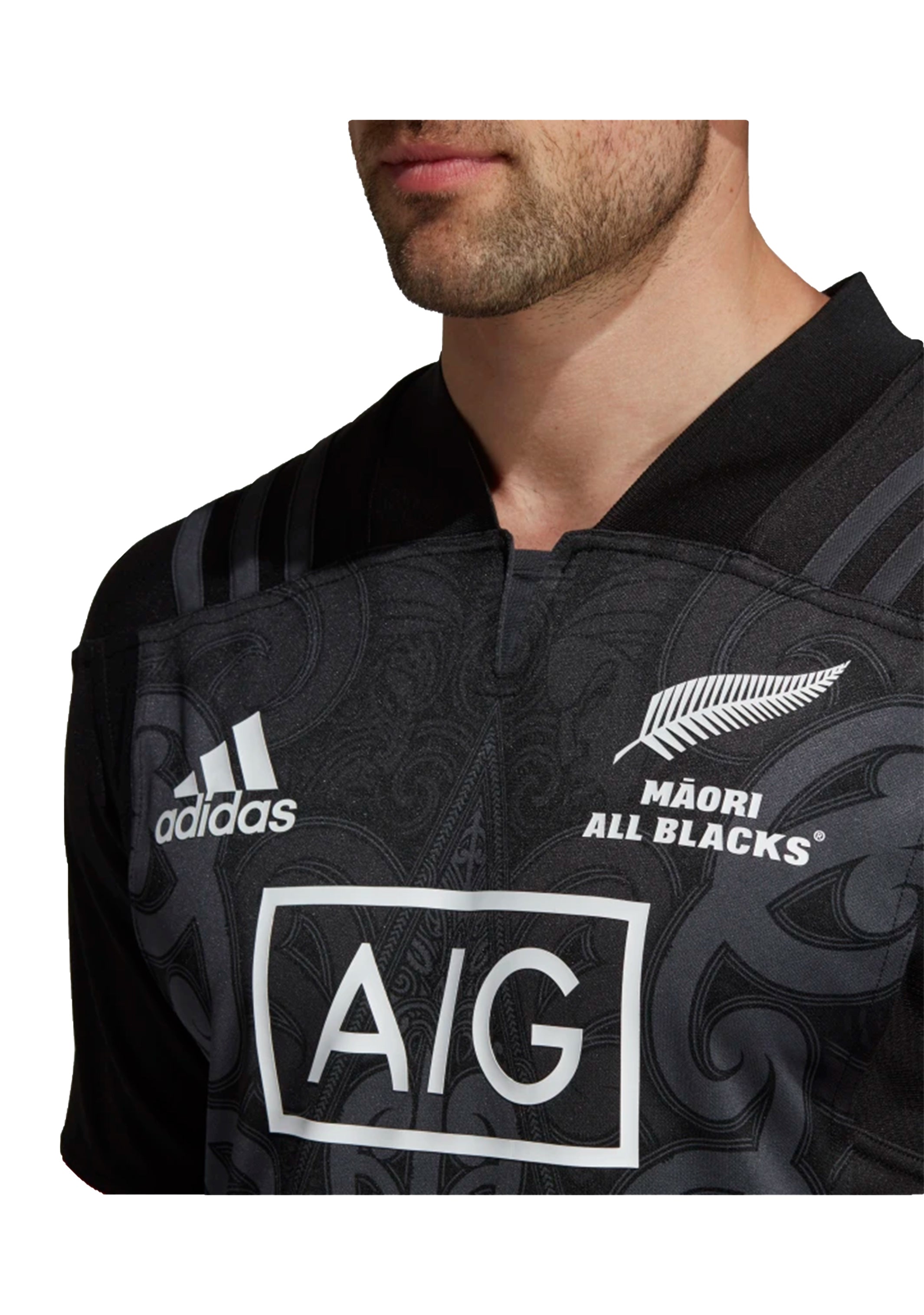 Adidas Men’s All Blacks Māori Rugby Jersey – Official Licensed Jersey for Rugby Fans & Sports Enthusiasts – Perfect for Game Day, Training & Fan Support