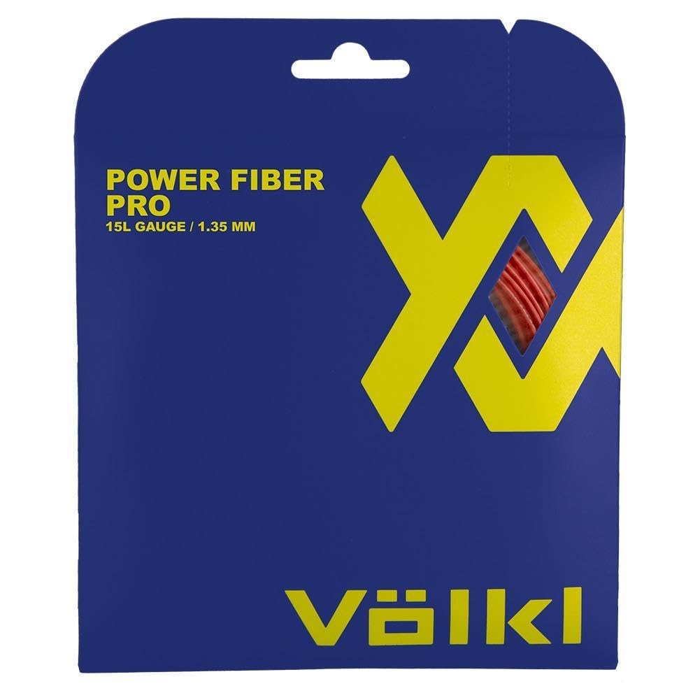 Volkl Power Fiber Pro Tennis Racket String - High Durability Multifilament for Enhanced Feel & Control | Perfect for Competitive Play & Advanced Players