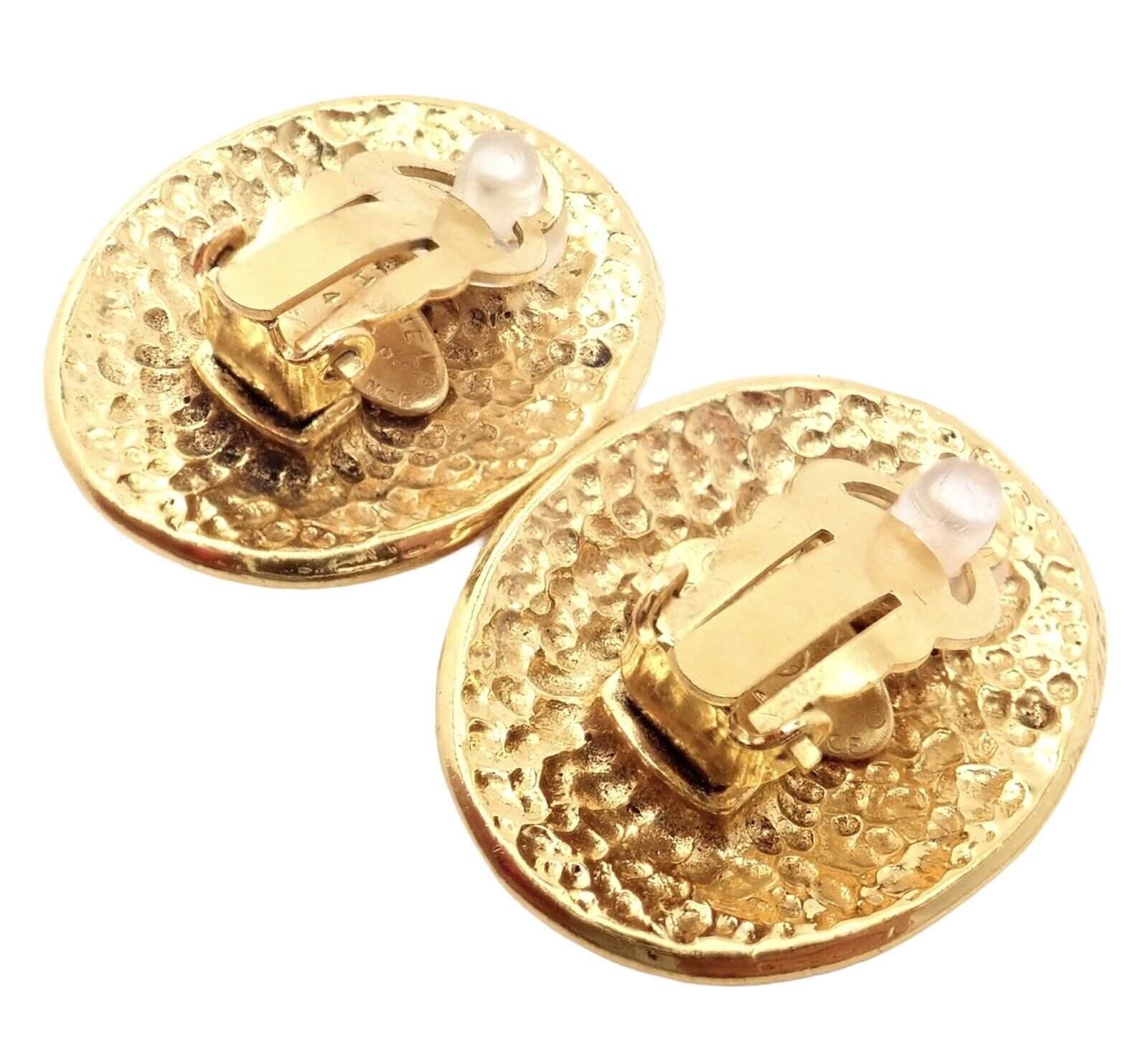 Vintage Chanel Paris France Logo Earrings - 1994 Spring Collection | Authentic Rare Designer Jewelry for Women | Perfect for Parties, Weddings & Special Occasions