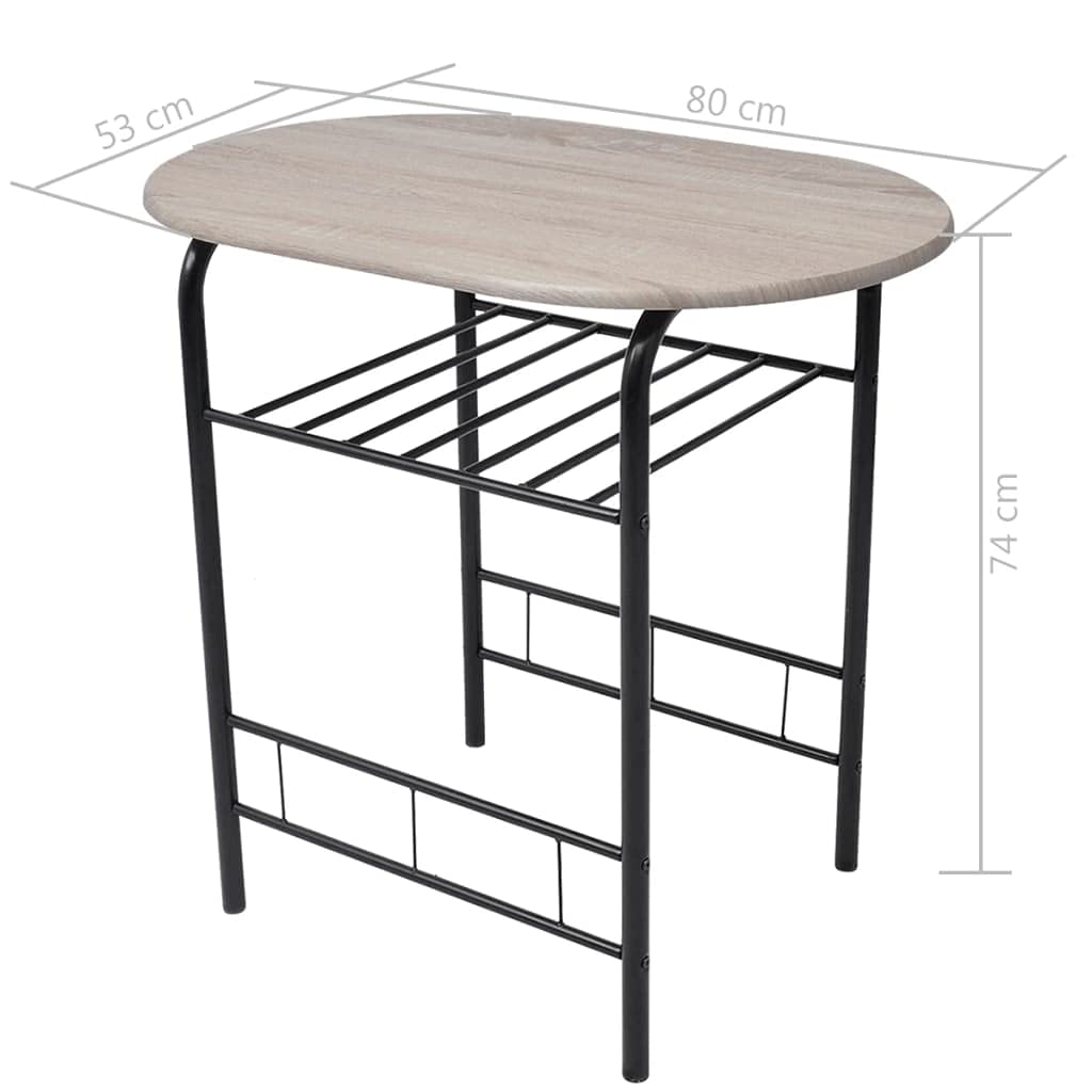 5-Piece Folding Dining Table Set with Glass Top - Compact Space-Saving Kitchen & Dining Room Furniture, Black MDF - Perfect for Small Apartments, Breakfast Nooks & Cozy Family Meals