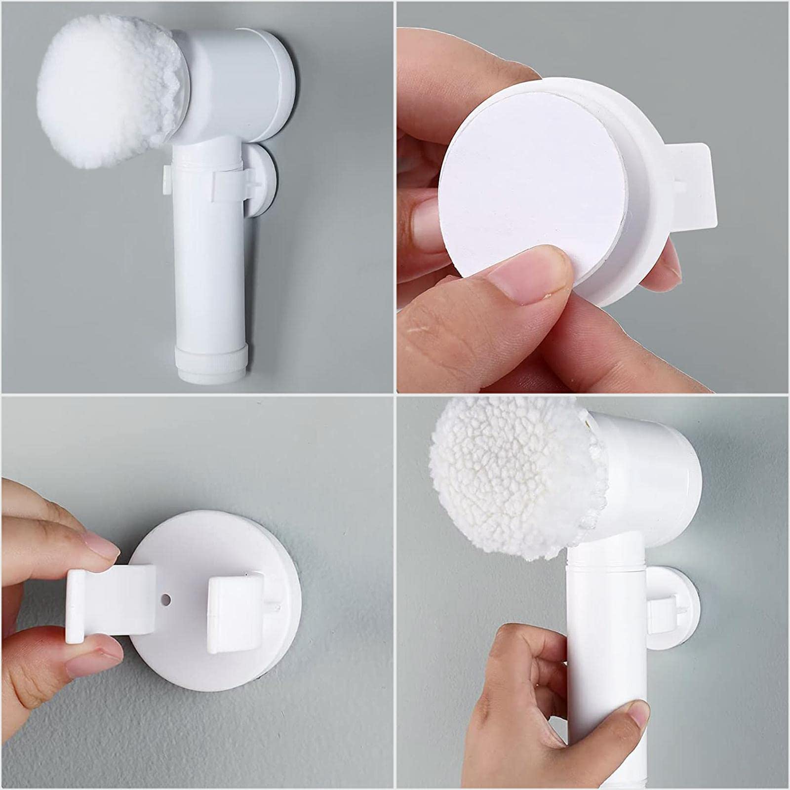 Rechargeable Electric Spin Scrubber with 3 Brush Heads - Powerful Cleaning Tool for Grout, Tiles, Bathtub & Kitchen Floors | Perfect for Bathroom, Shower, Sink & Hard-to-Reach Areas