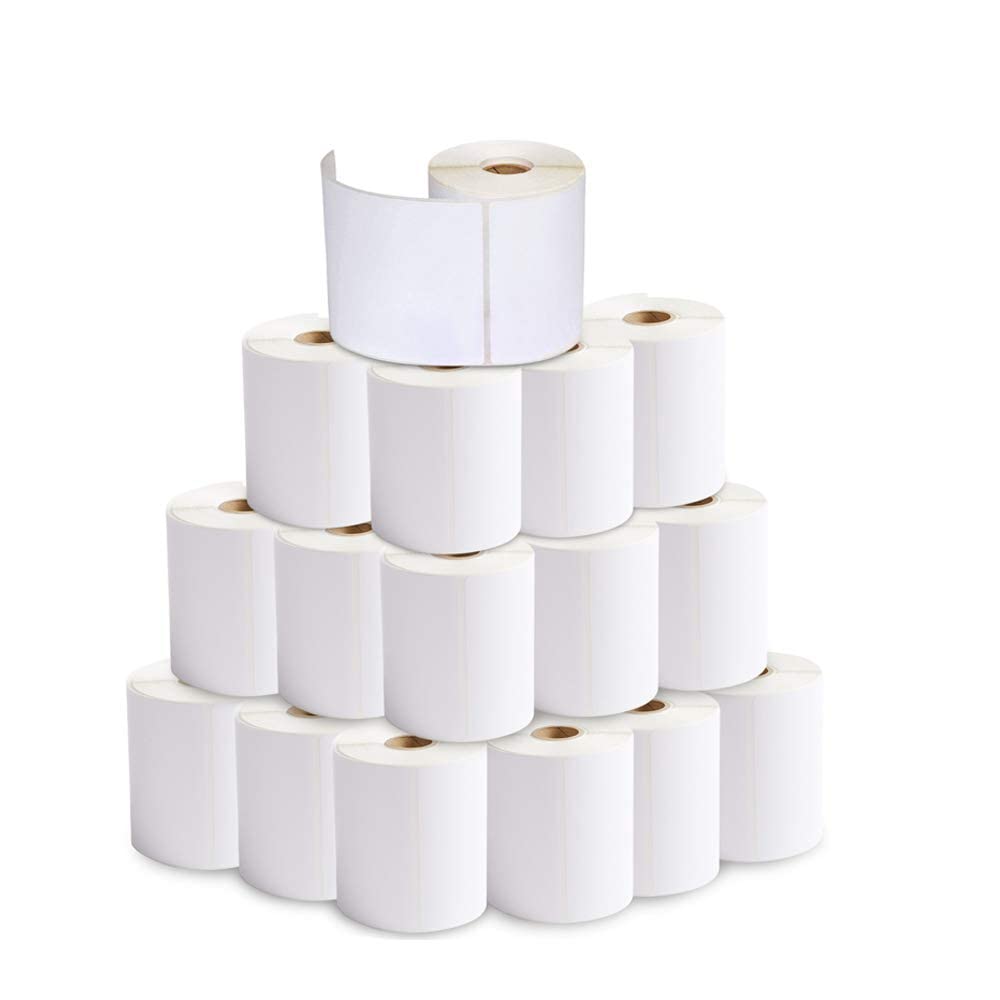 RBHK 32 Rolls of 4x6 Direct Thermal Labels (250 Labels/Roll) - Compatible with Zebra Printers - Ideal for Shipping Labels, Barcode Tags & Inventory Management