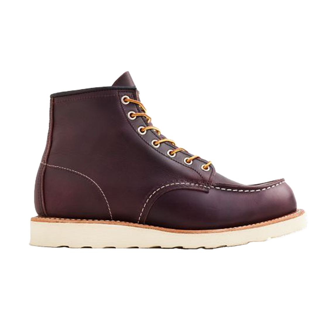6 Inch MOC 8847 Black Cherry Work Boots for Men - Durable Safety Shoes for Construction, Hiking & Outdoor Work