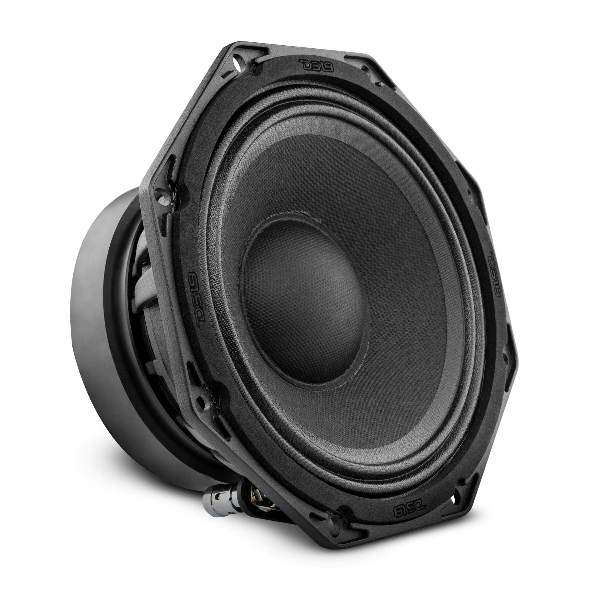 Octagonal 6.5 Inch Mid Range Loudspeaker 300 Watts RMS 8 Ohm - Perfect for Home Theater Systems, Car Audio, and Live Music Performances