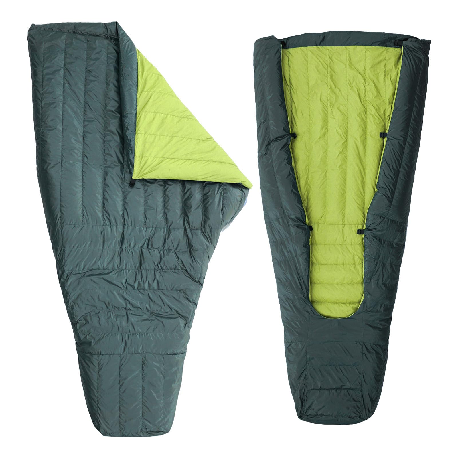 Ultralight 850 Down Sleeping Bag & Top Quilt - Premium Backpacking Camping Blanket for Hiking, Travel & Outdoor Adventures