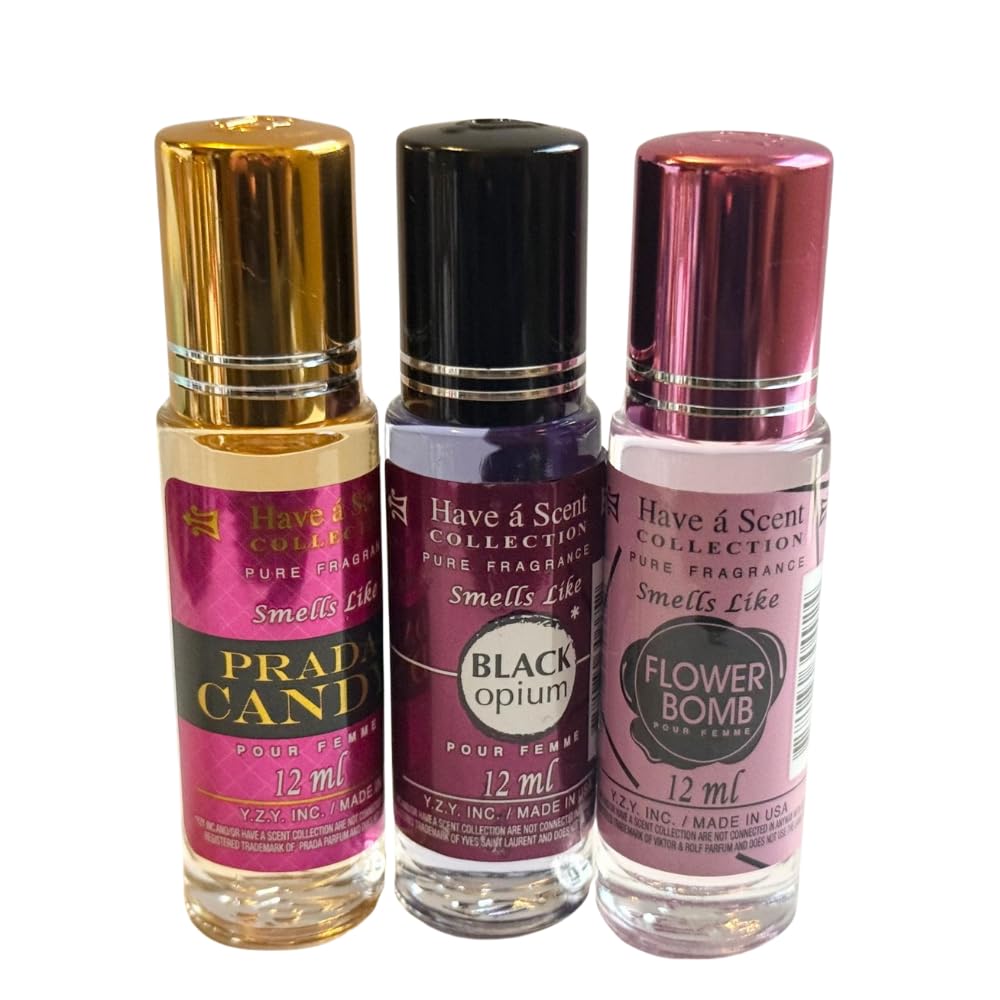 Long-Lasting Women's Perfume Oil Roll-On Set - 3 Pack Assorted Fragrances, Travel-Size Essential Oils for Daily Wear, Date Night & Special Occasions | Perfect for Gifts, Office & Travel