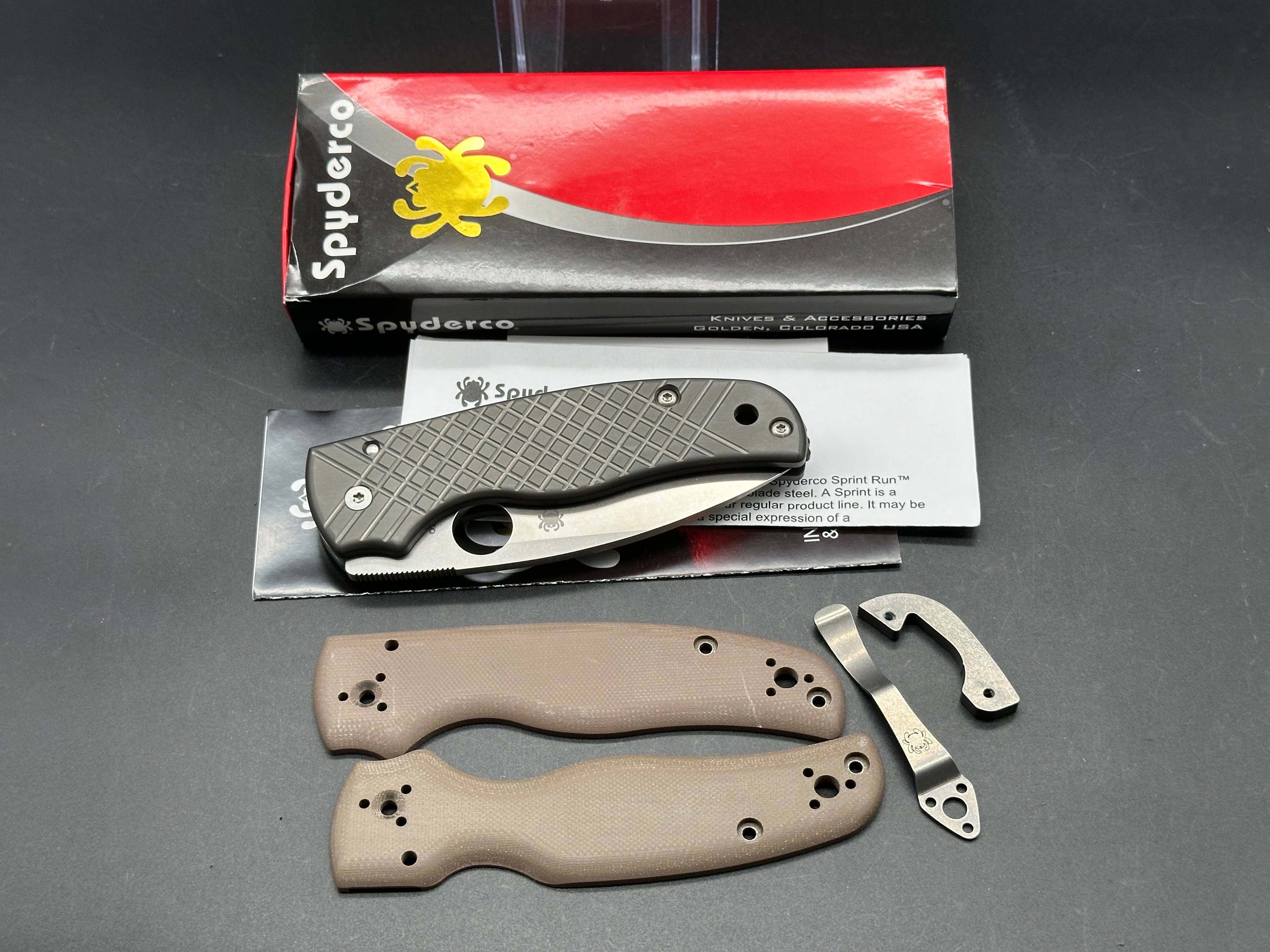 Spyderco Shaman Folding Knife - S15V Steel Blade with Meton Boss Zirconium Scales, Backspacer & Clip | EDC, Outdoor Survival, Tactical Use