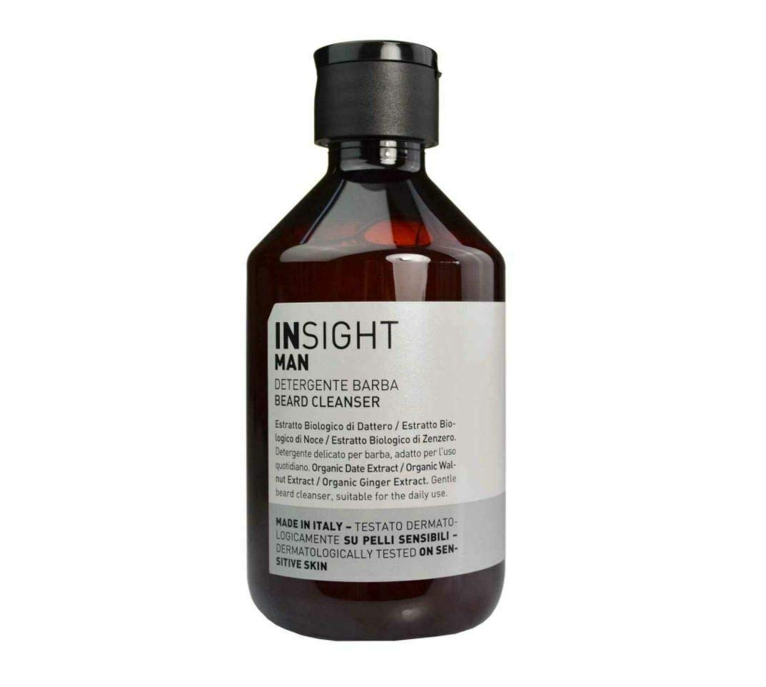 Insight Man Beard Wash & Cleanser 250ml - Gentle & Hydrating Beard Shampoo for Men - Perfect for Daily Grooming & Styling