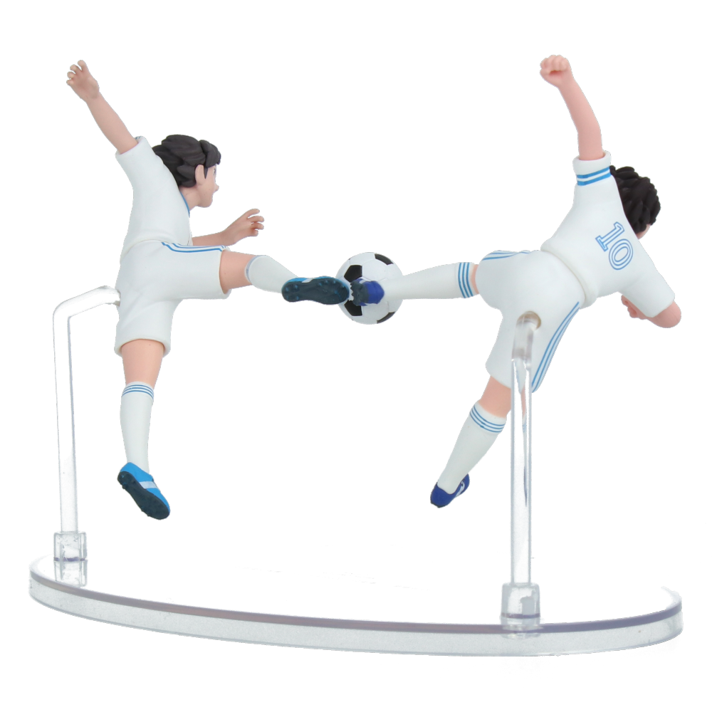 Captain Tsubasa Anime Figure Set - Ohzora Tsubasa & Misaki Taro Twin Shoot UDF Series 2 Collectible (Olivier Atton & Ben Becker) - Perfect for Anime Fans, Display Shelves, and Soccer Themed Decor