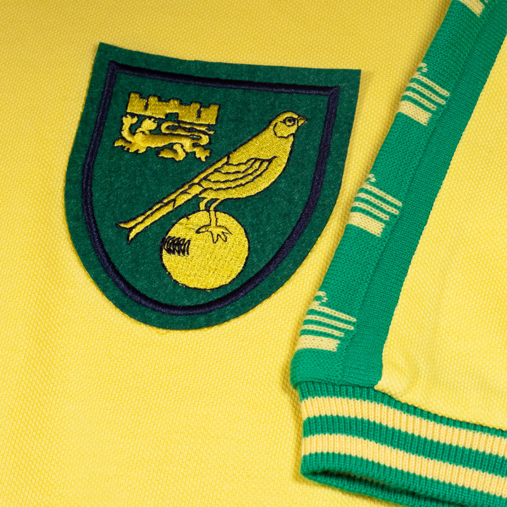 Norwich City 1976-81 Retro Home Shirt - Vintage Football Jersey for Fans & Collectors - Perfect for Match Days, Gifts & Nostalgic Sports Memorabilia