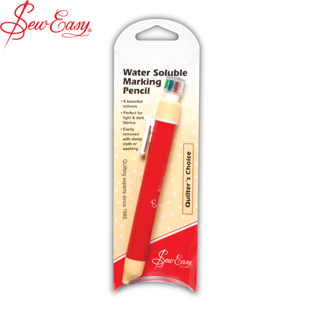 SewEasy 6-Color Water Soluble Colored Pencils for Artists & Sketching - Perfect for Watercolor Effects, Blending & Mixed Media Art Projects
