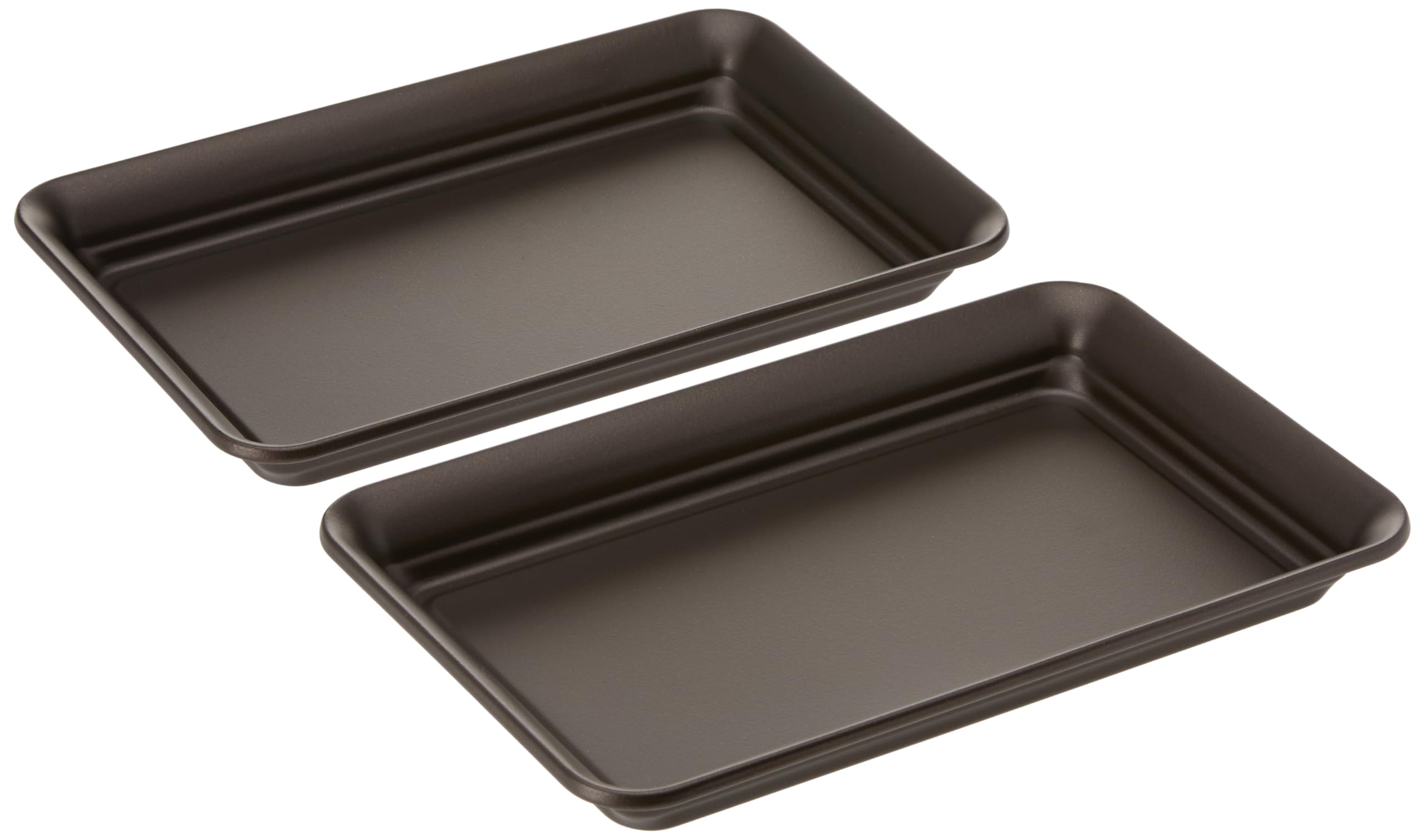 iDesign Decorative Vanity Tray Organizer - Set of 2 Bronze Countertop Storage Trays (9.7