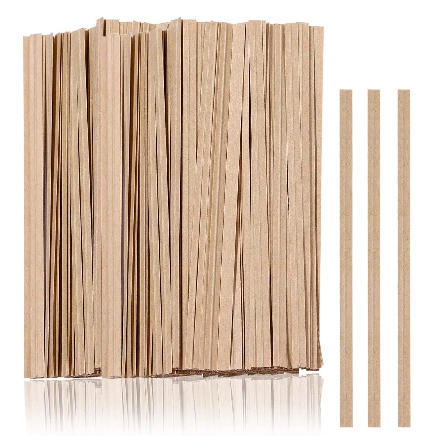 1000 Pcs Reusable Kraft Paper Twist Ties - Plant Supports, Bread Bags, Party Treat Bags & Cake Pops | Eco-Friendly Food Ties for Baking, Gardening & Gift Wrapping