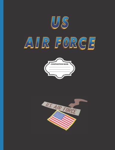 U.S. Air Force Themed Composition Notebook - College Ruled, 100 Sheets, Durable Cover - Perfect for School, Note Taking, Journaling & Military Enthusiasts