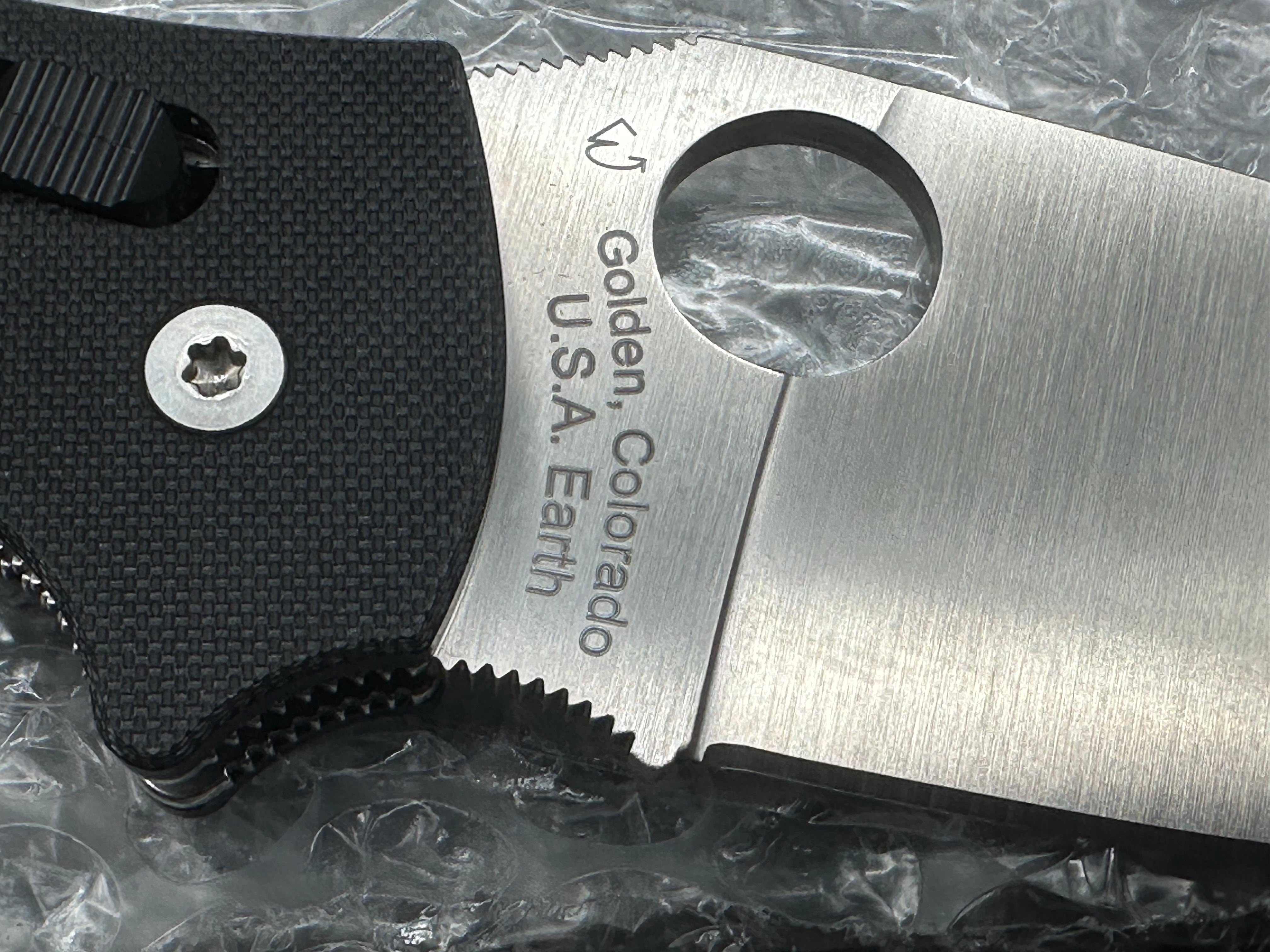 Spyderco Manix XL Folding Knife - Black G10 Handle, CPM-S30V Steel Blade, Lightweight EDC Pocket Knife for Outdoor Camping, Hiking & Survival Gear