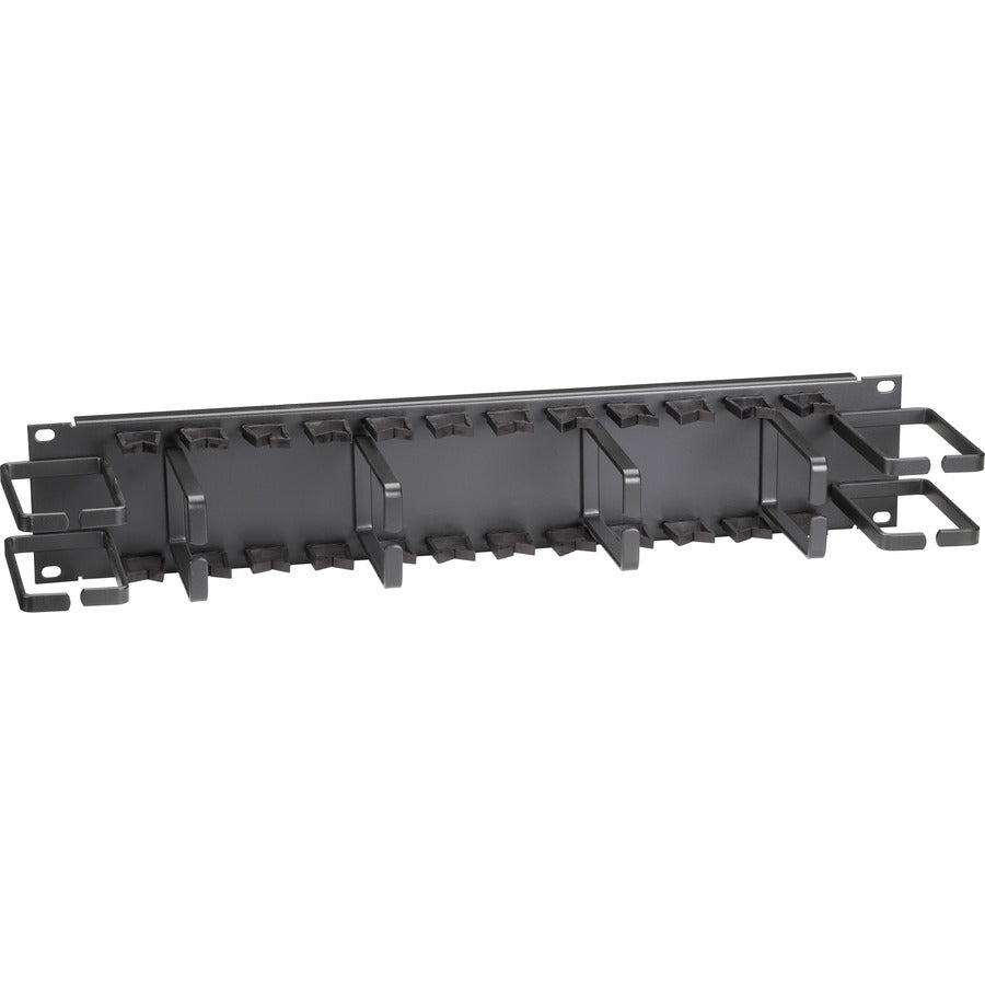 2U Horizontal 9-Inch IT Rackmount Cable Manager - Single Sided Black for Server Cabinet Cable Organization | Perfect for Data Centers, Network Closets & Office Server Rooms