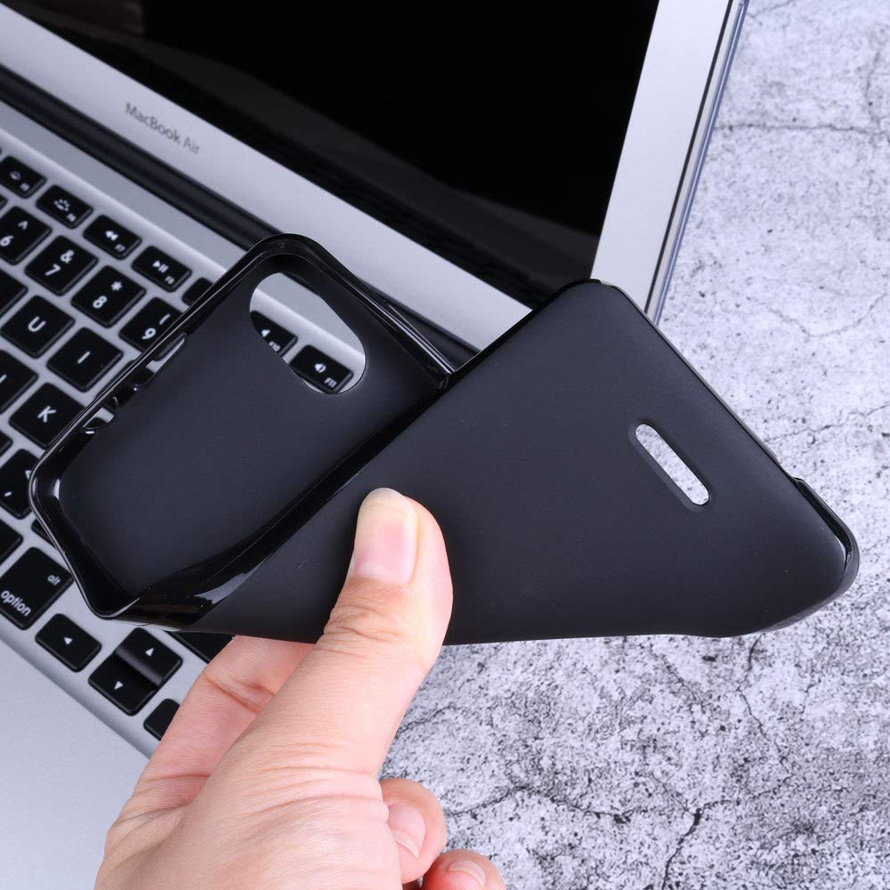 BLU G60 Phone Case (6.10 Inch) - Slim Soft TPU Silicone Cover with Anti-Scratch & Anti-Fall Protection - Black Holster Style - Perfect for Daily Use, Work, and Travel