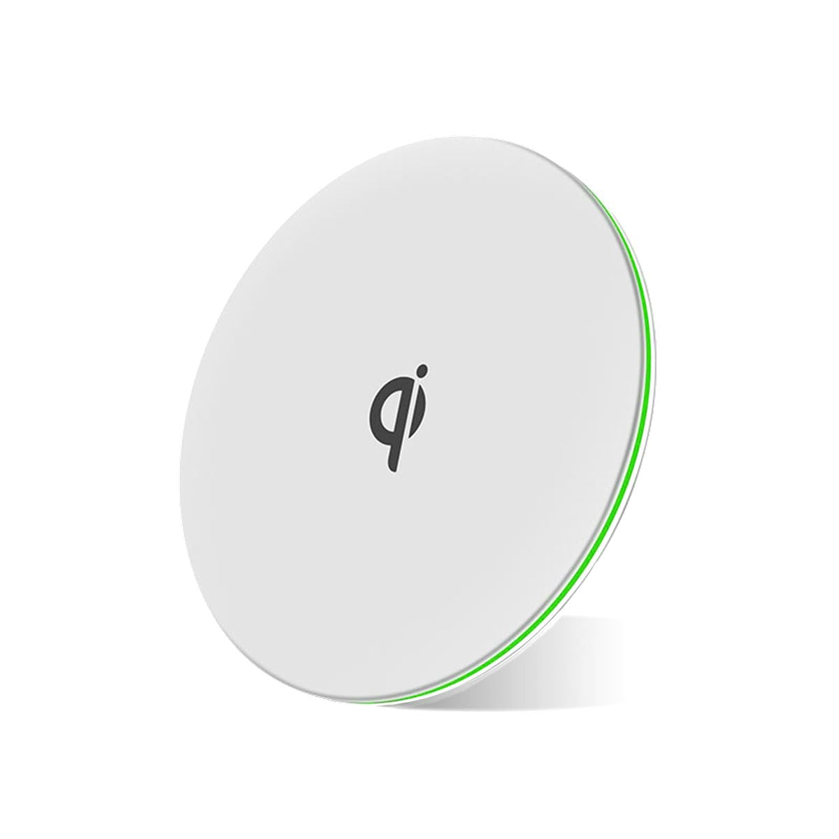 MMOBIEL 15W Qi Wireless Charger Pad - Fast Charging Stand for iPhone 15/14/13/12, Samsung Galaxy S23/S22/S21, AirPods & Galaxy Buds - White - Perfect for Office, Bedside & Car Use