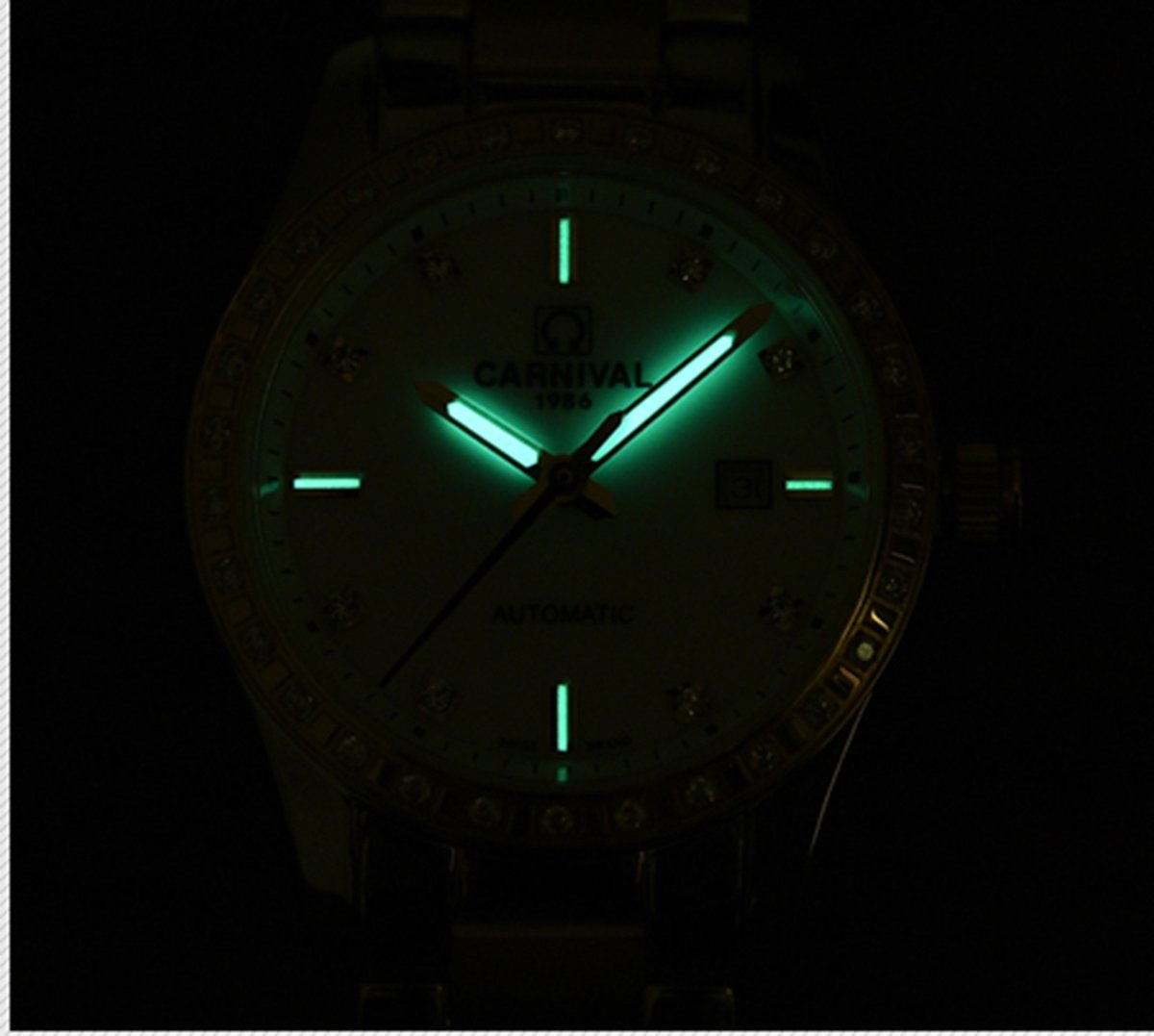 MASTOP Luxury Automatic Watch for Men & Women - Two Tone Stainless Steel Couple Watch | Perfect for Anniversary Gifts, Date Nights & Formal Occasions