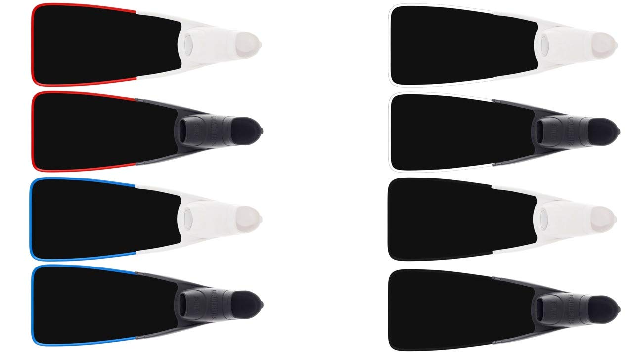Premium Black Carbon Fiber Freediving Fins for Spearfishing - Lightweight & High Performance Swim Fins for Ocean Diving, Snorkeling, and Underwater Hunting