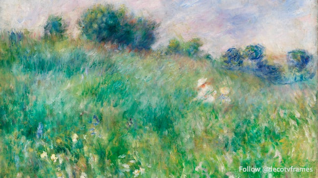La Prairie Meadow Impressionist Landscape Painting (1880) - Perfect for Home Decor, Office Art & Vintage Wall Decor
