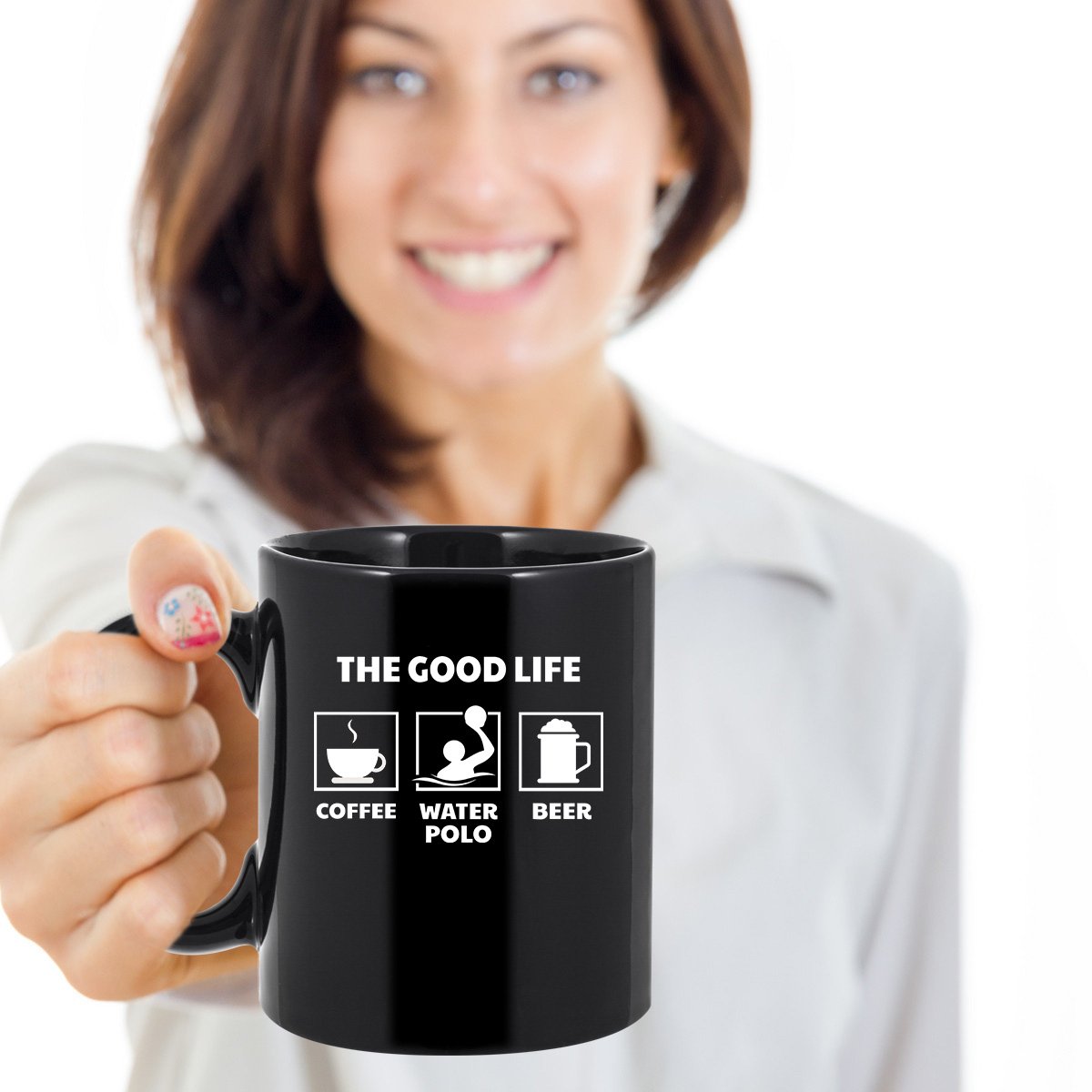 11 oz Water Polo Coffee Mug - Funny Gift for Water Polo Players - Perfect for Training, Games & Office Use