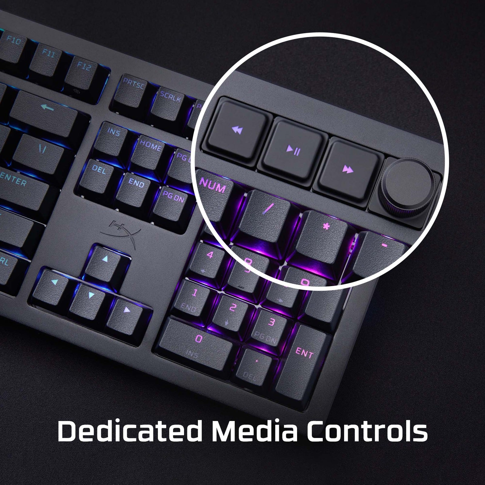 HyperX Alloy Rise Mechanical Gaming Keyboard - RGB Backlit, Anti-Ghosting, Durable Switches for PC & Mac - Perfect for Esports, Streaming & Office Work