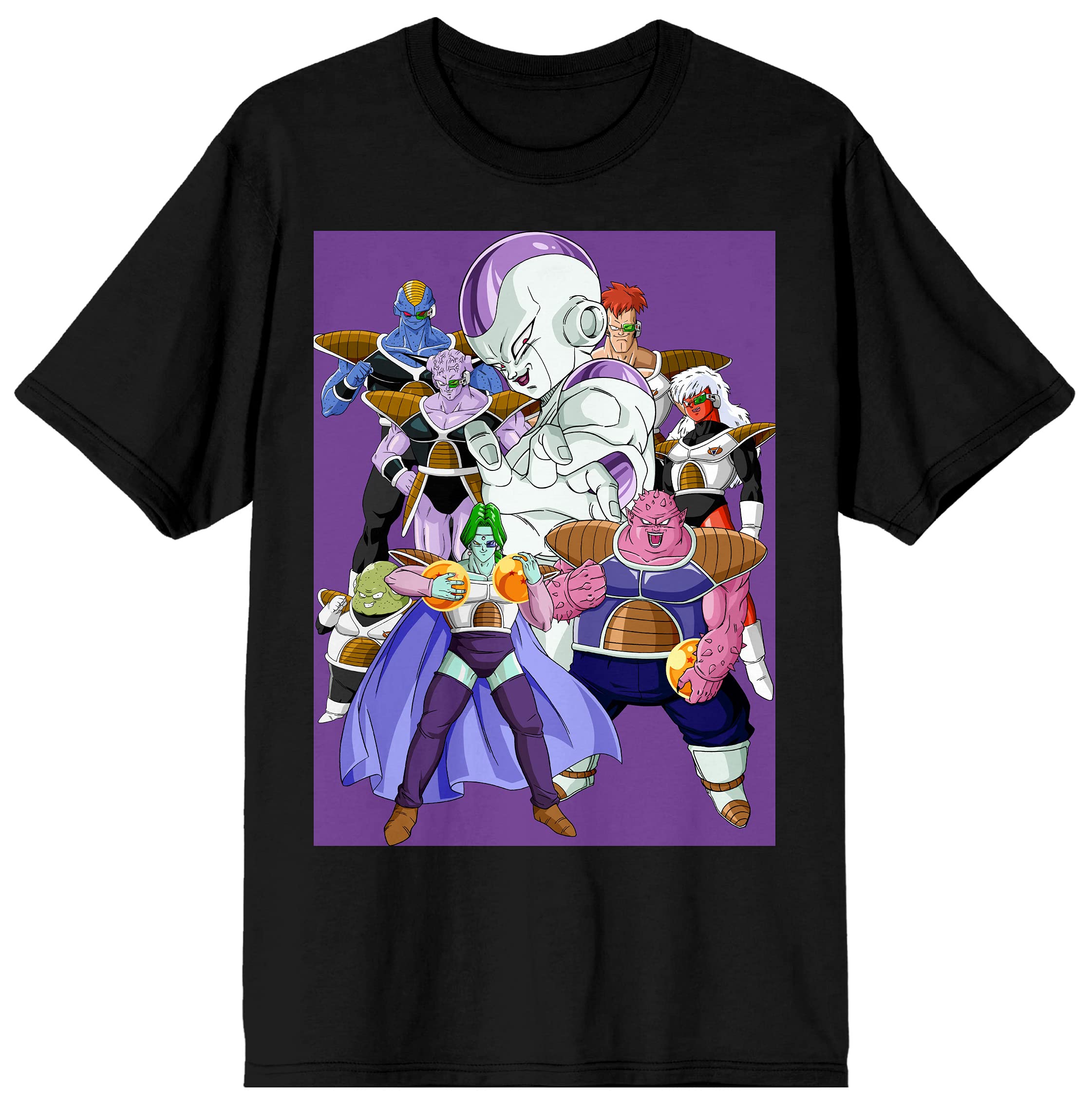 Dragon Ball Z Frieza and Disciples Anime Character Black T-Shirt - Perfect for Cosplay, Anime Conventions & DBZ Fan Gifts