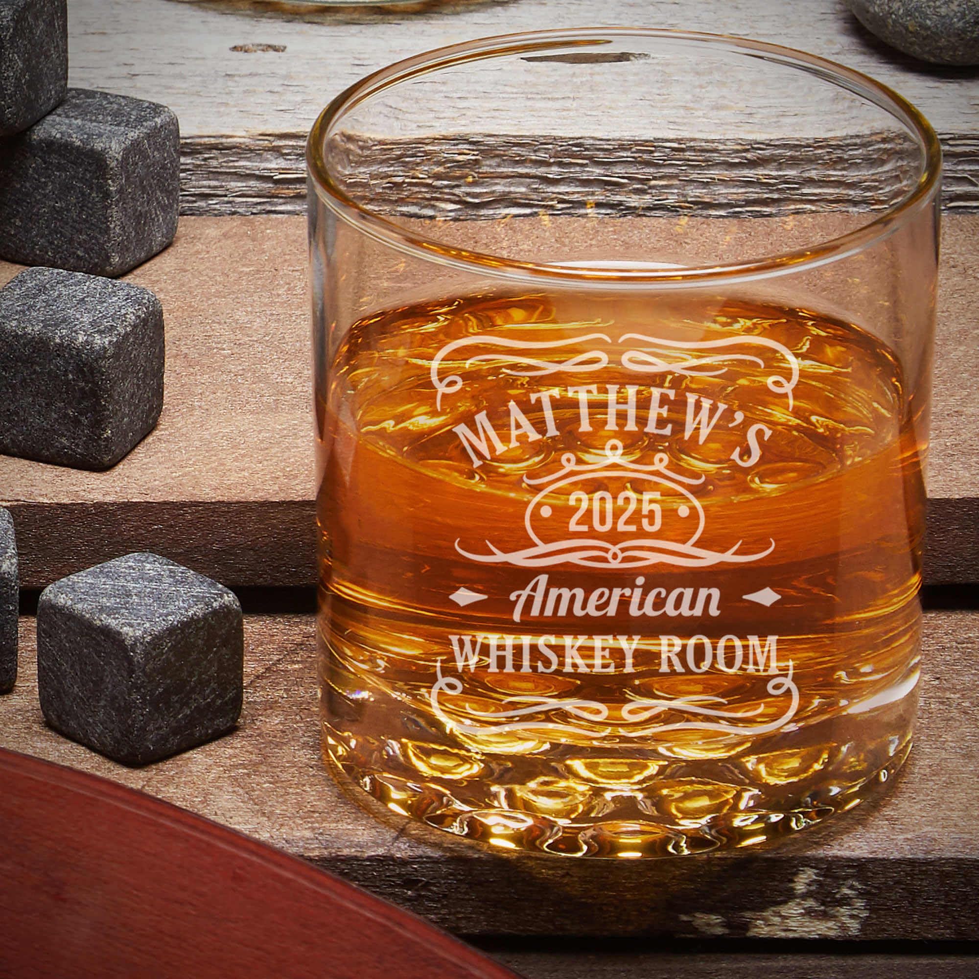 Personalized Engraved Whiskey Decanter Set with Tennessee Whiskey Wooden Sign - Custom Whiskey Gift Set for Men, Bourbon Lovers - Perfect for Home Bars, Weddings & Anniversary Gifts