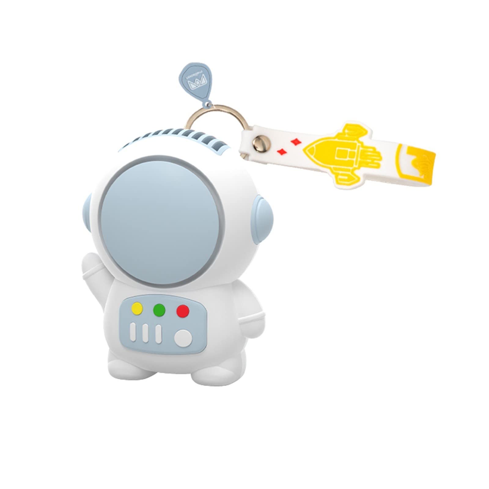 2022 Creative Astronaut Mini Fan - Portable USB Rechargeable Handheld Fan with Lanyard Keychain, Silent & Long-Lasting - Perfect for Office, Travel, and Outdoor Activities