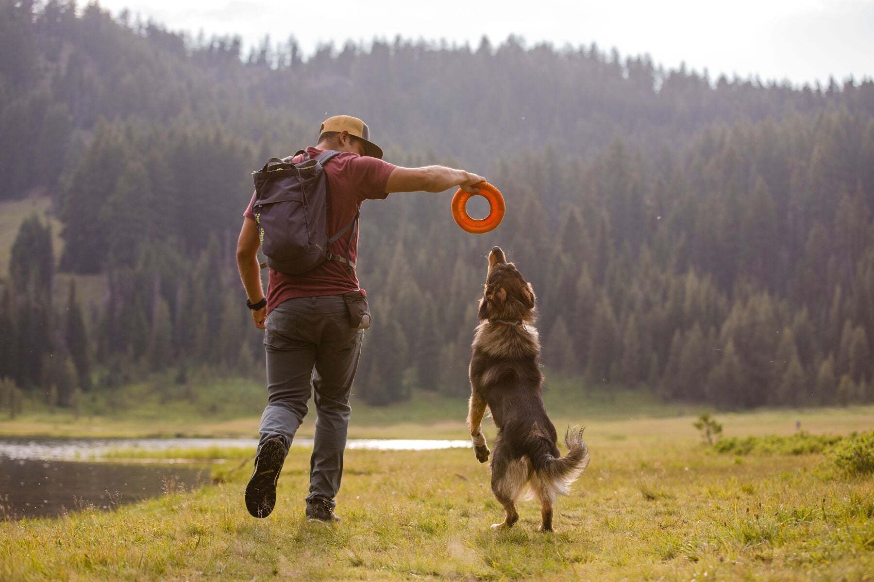 Ruffwear Hydro Plane™ Floating Dog Disc Toy - Tangelo Orange, Waterproof & Durable for Pool, Beach & Outdoor Play - Perfect for Fetch Games with Dogs
