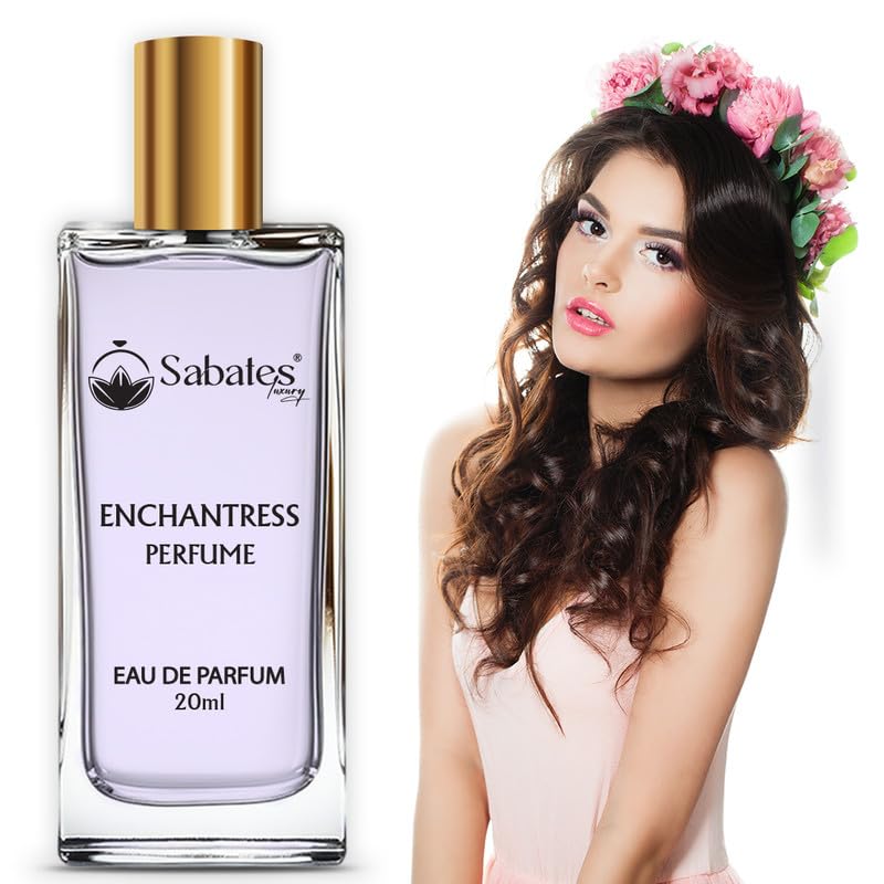 Sabates Enchantress Perfume for Women - Long Lasting Beachy Fragrance, Floral Scent (20ml, Pack of 1) | Perfect for Summer Vacations, Beach Trips & Date Nights