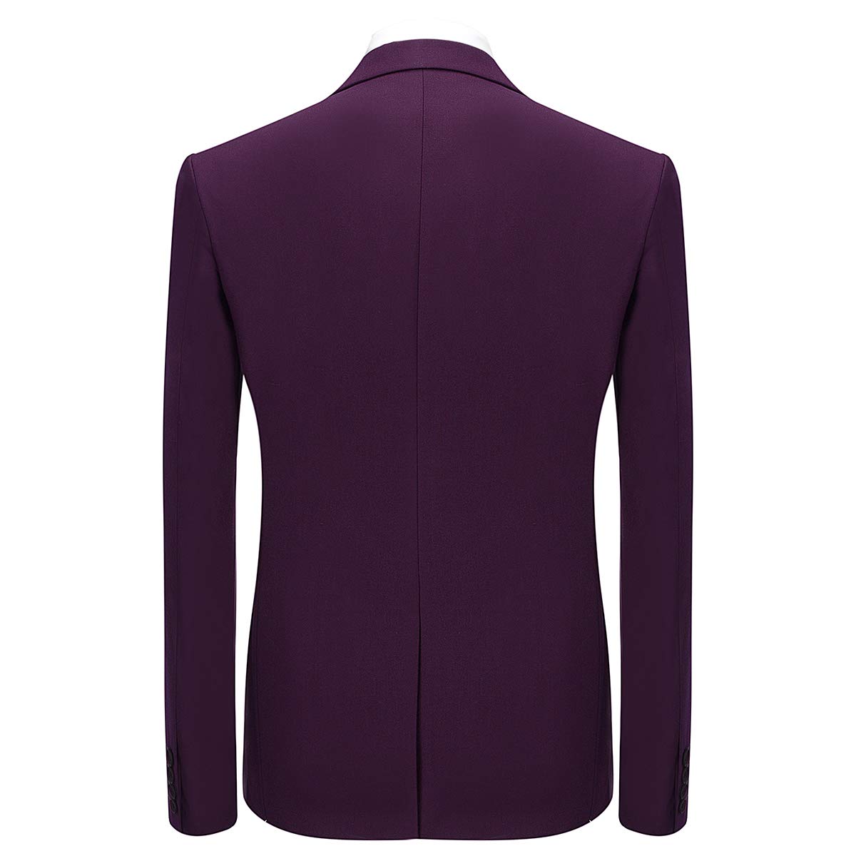 Allthemen Men's Slim Fit 3-Piece Tracksuit Set - Formal Suit Jacket, Vest & Trousers for Business, Weddings & Special Occasions
