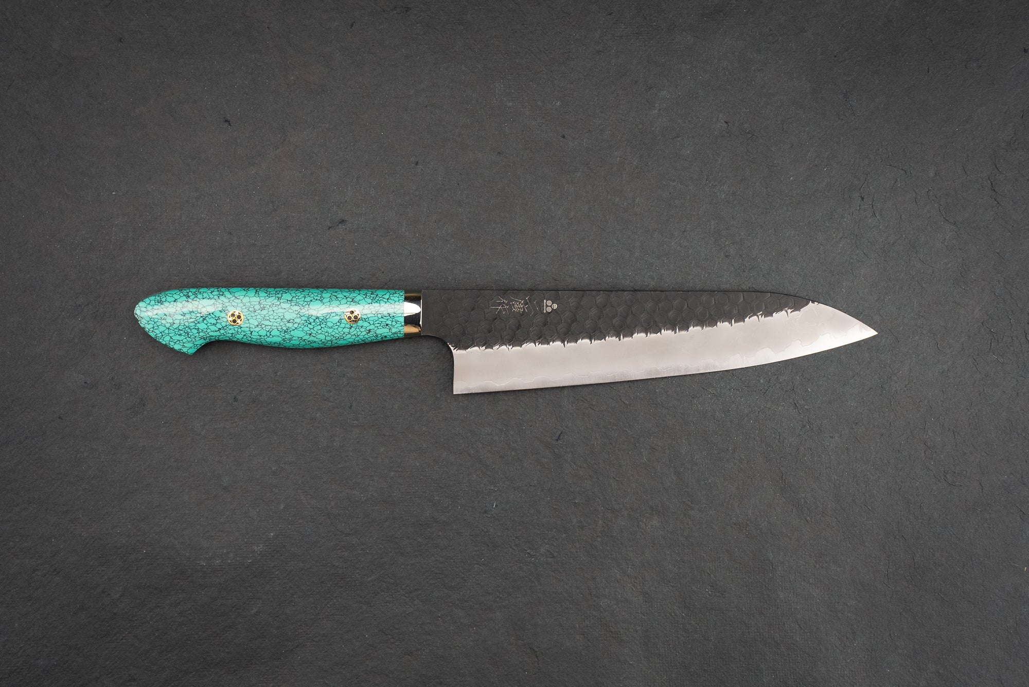 Premium Nigara SG2 Kurouchi Tsuchime Gyuto Chef Knife 210mm - Japanese Stainless Steel Kitchen Knife for Professional Chefs & Home Cooking