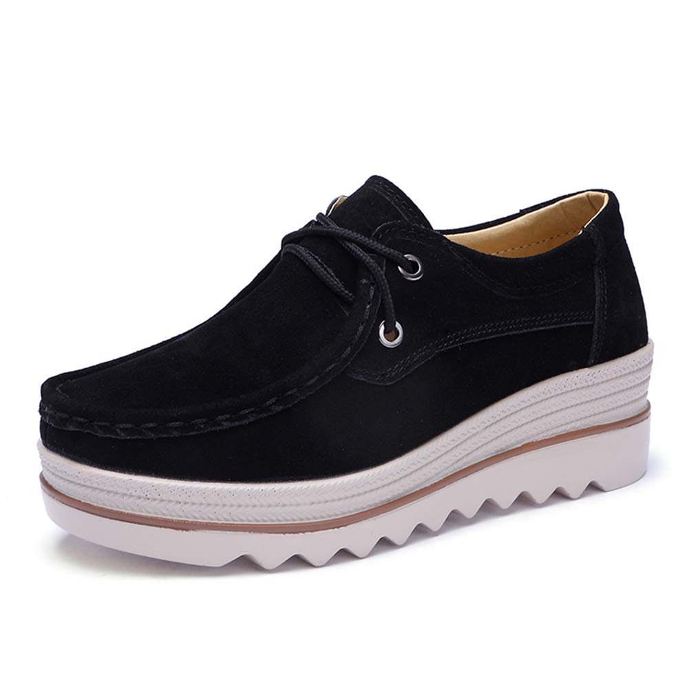 Ruiatoo Women's Slip-On Loafers - Comfortable Thick Soft Platform Shoes for Business Casual & Walking | Office, Travel & Everyday Wear