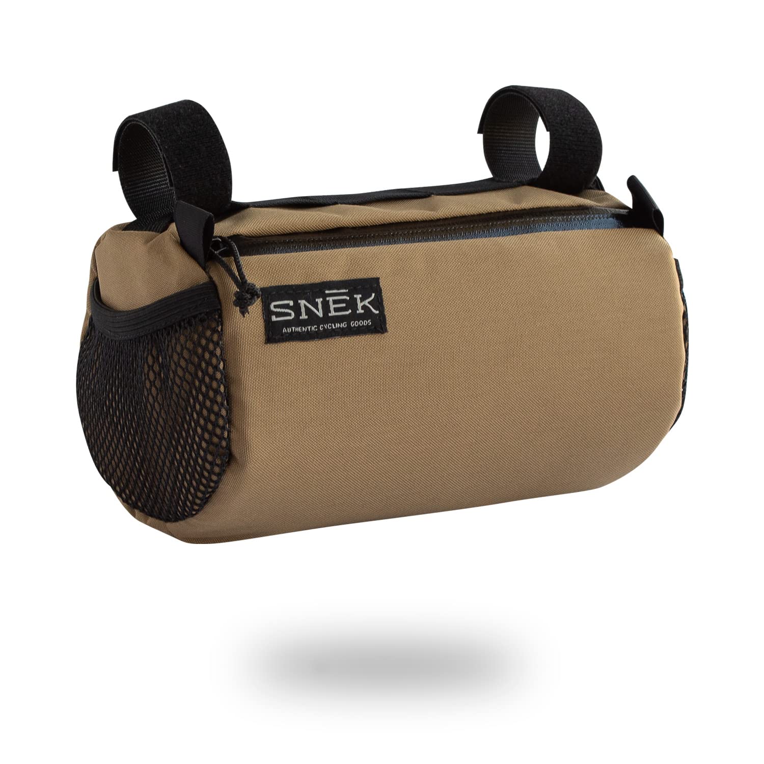 Snēk Cycling Stache Handlebar Bag - Waterproof Bike Handlebar Bag for Commuting, Touring & Bikepacking - Durable & Lightweight Cycling Accessory for Road & Mountain Bikes