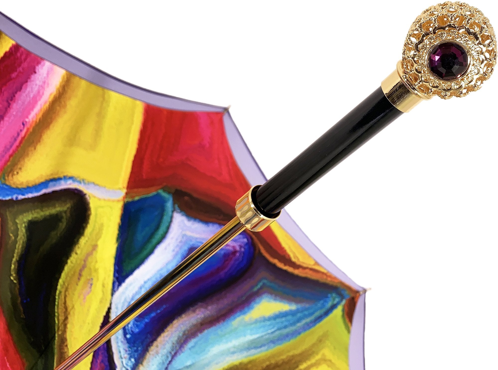 il Marchesato Double Cloth Umbrella - Premium Windproof & Waterproof Luxury Umbrella with Exclusive Design - Perfect for Rainy Days & Outdoor Events