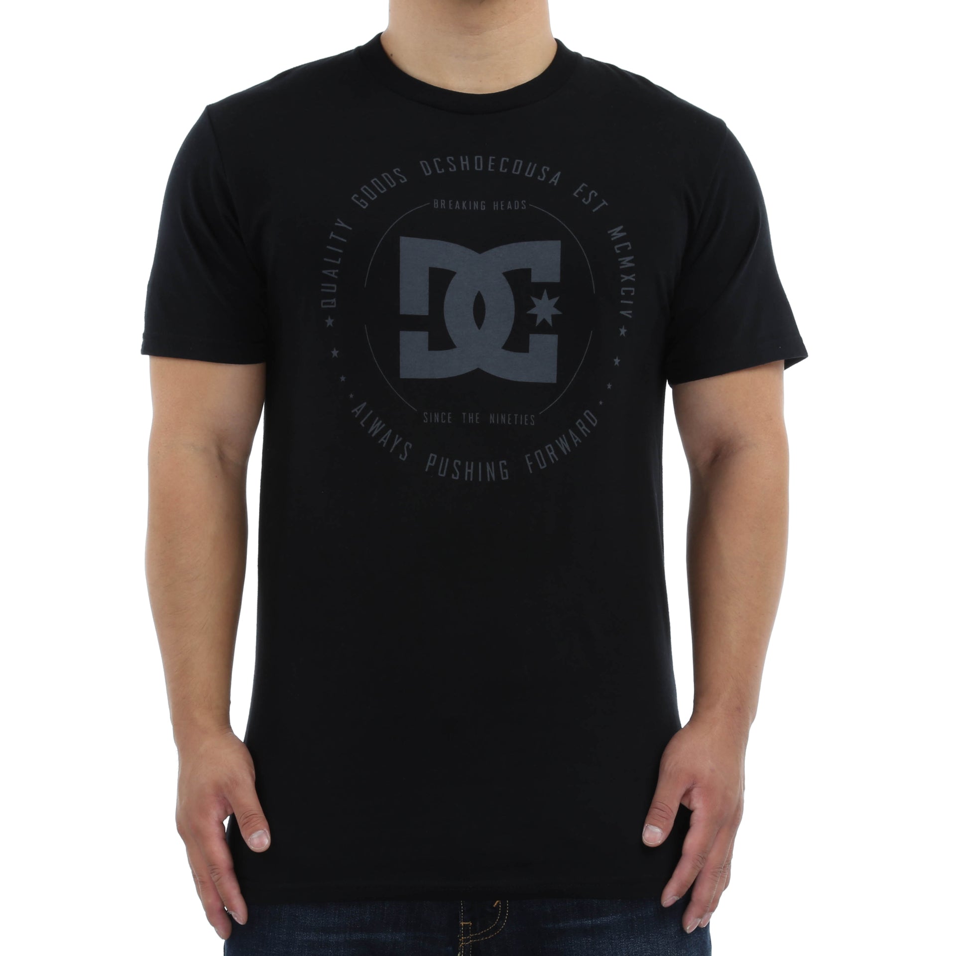 DC Comics Rebuilt 2 Short Sleeve T-Shirt for Men - Black Cotton Graphic Tee - Casual Wear, Street Style, Superhero Fan Apparel