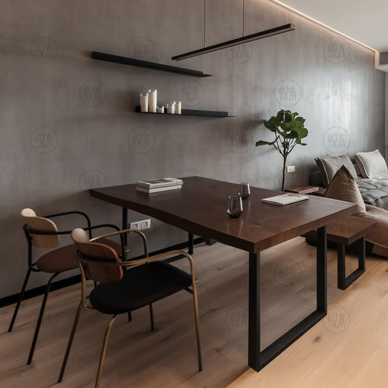 Nordic Solid Wood Dining Table - Scandinavian Modern Design for Home & Restaurant Use