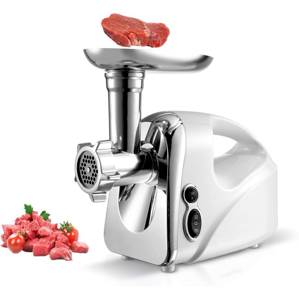 Yfainioo Electric Meat Grinder - 3 Grinding Plates, Heavy Duty Food Mincer & Sausage Stuffer Machine for Home Kitchen & Commercial Use | Perfect for Ground Beef, Sausages, Burgers & Pet Food Prep