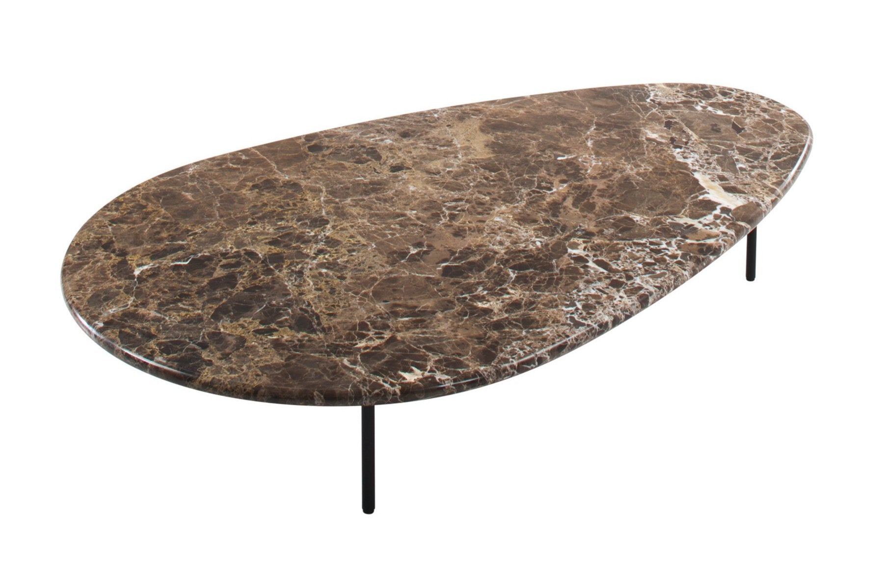Casamania Lily Coffee Table - Modern Round Glass Top Living Room Furniture for Small Spaces | Perfect for Apartments, Condos & Cozy Home Decor