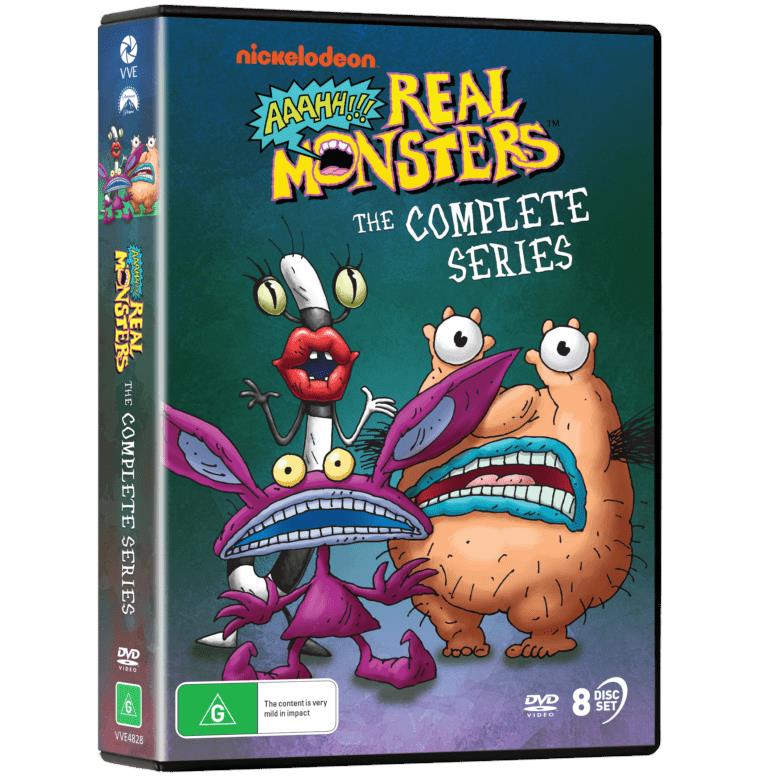 Aaahh!!! Real Monsters: Complete Series DVD Box Set - Classic 90s Cartoon Collection for Kids & Adults | Perfect for Halloween Parties, Nostalgic Viewing, and Cartoon Lovers