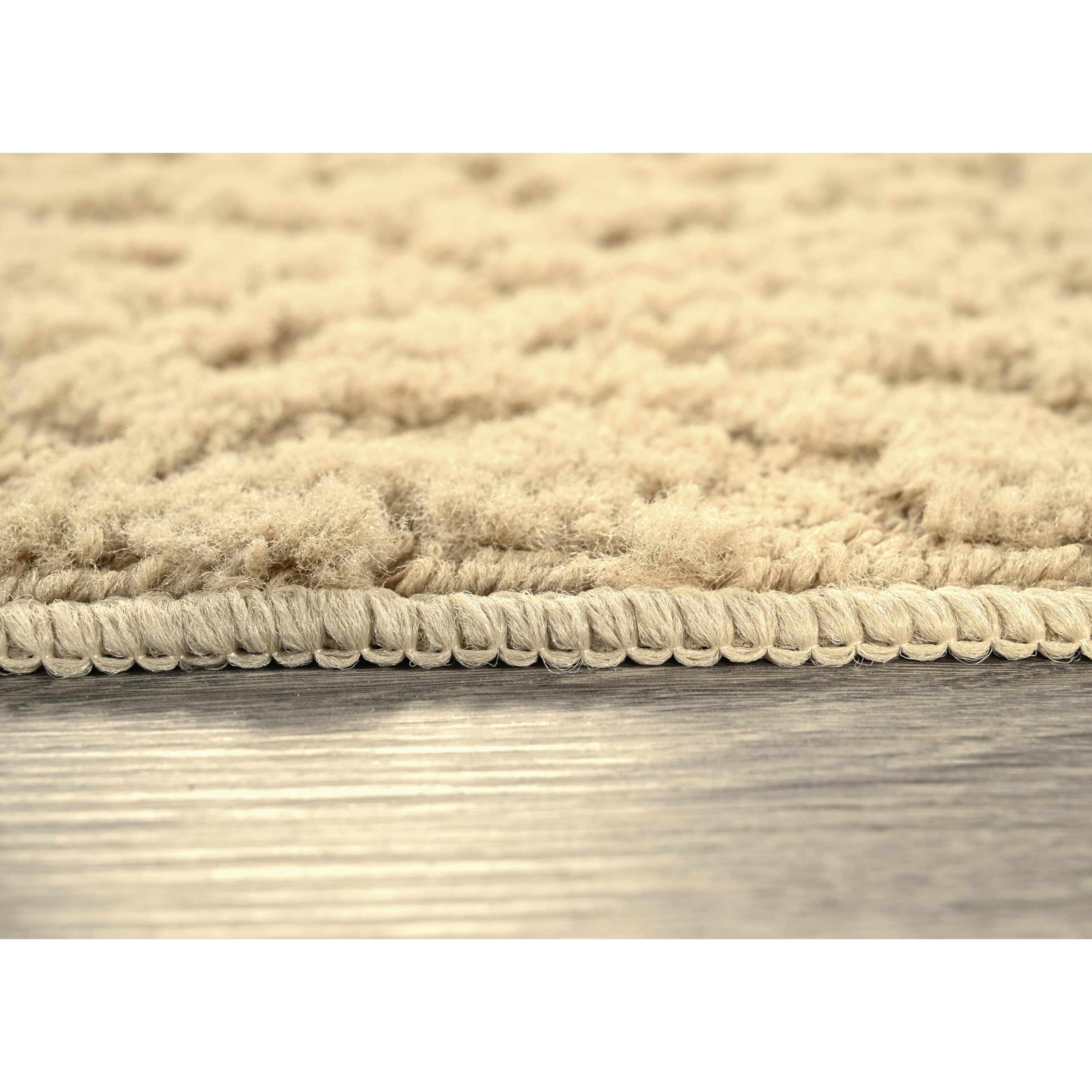 Garland Rug Ivy Area Rug 9x12 Feet Tan - Soft Non-Slip Living Room Rug for Bedroom, Dining Room & Home Decor