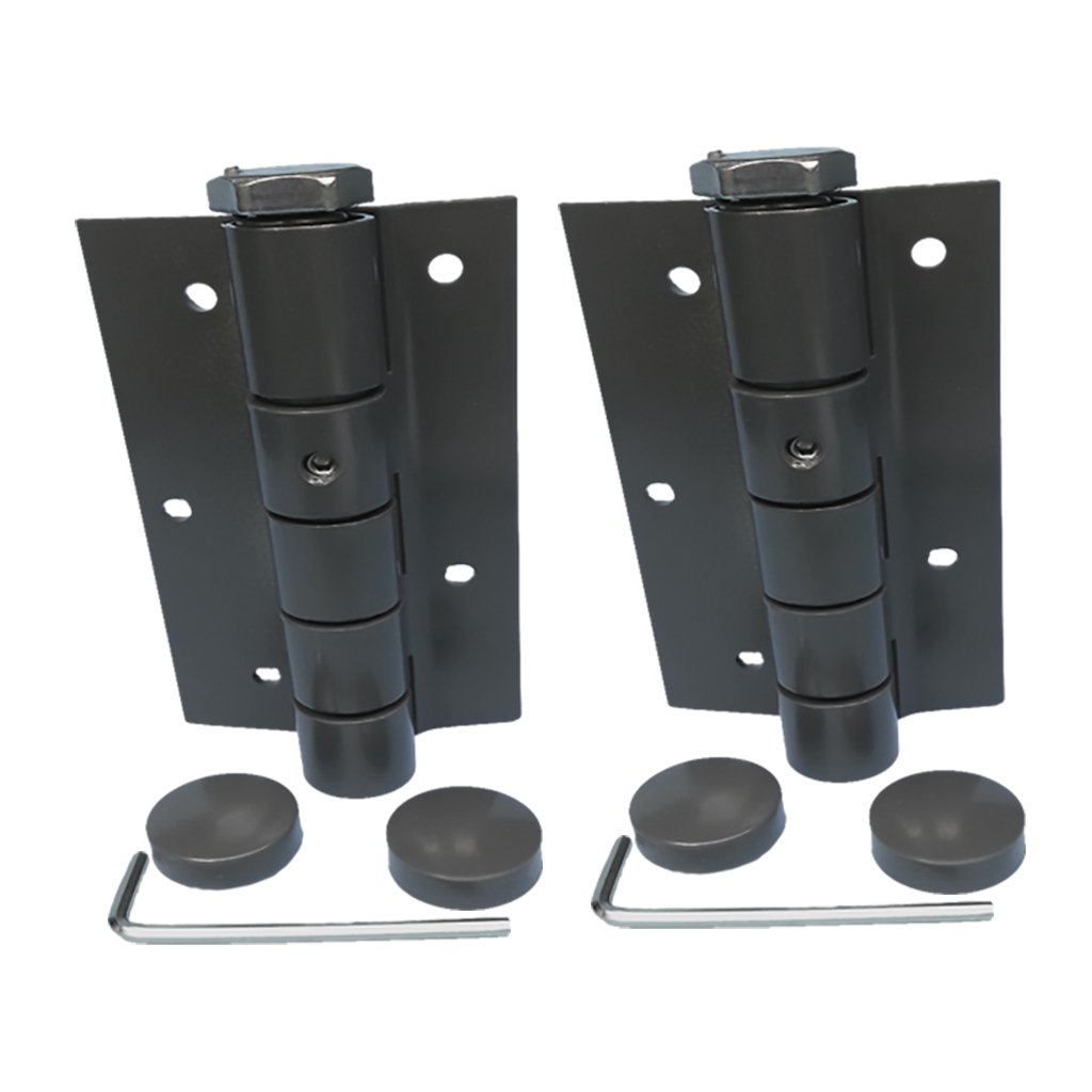 3-1/2 Inch Adjustable Self-Closing Spring Hinges - Automatic Door Hinge with Bronze Finish (Pair) - Perfect for Interior Doors, Cabinets, and Lightweight Gates