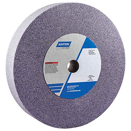 Premium 12x2x1-1/4 Inch Aluminum Oxide Grinding Wheel - T1 Grade, 46G Medium Grit for Metalworking & Sharpening - Perfect for Bench Grinders, Angle Grinders & Workshop Use