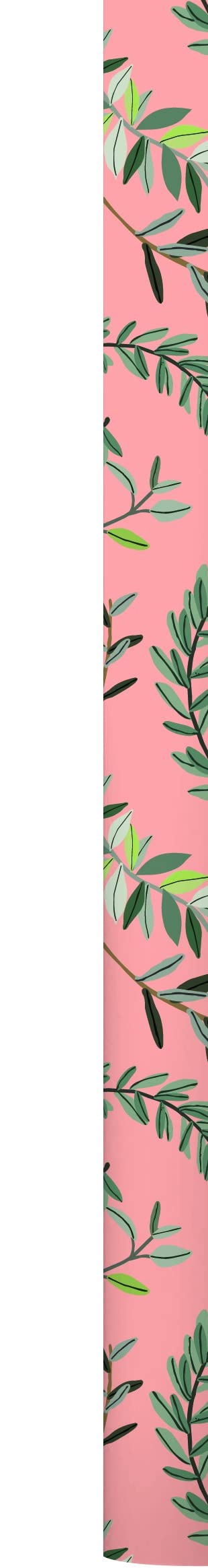 Laurel Leaves Gift Wrap Paper Rolls - Premium Wrapping Paper for Christmas, Birthday & Wedding Presents - Eco-Friendly Kraft Paper for DIY Crafts & Party Decorations