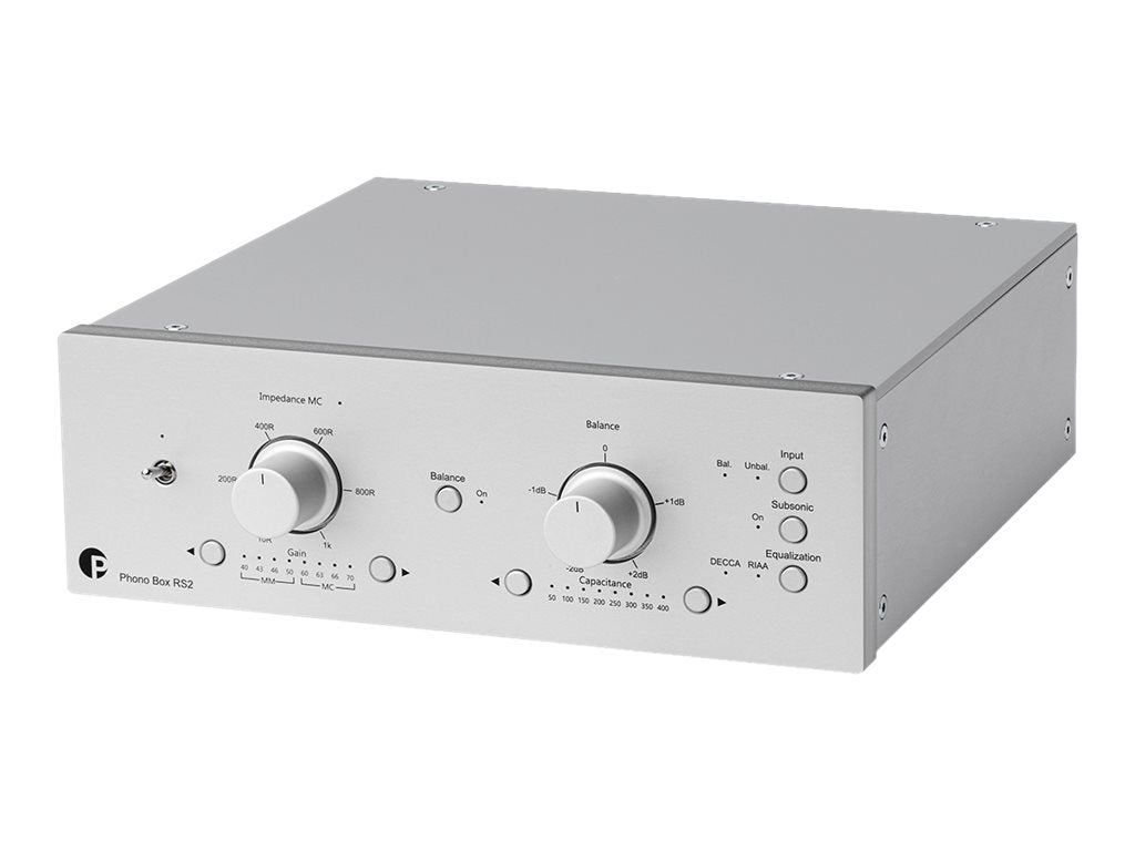 Pro-Ject Phono Box RS2 High-End Phono Preamplifier - MM/MC Cartridge Compatible, Ultra-Low Noise - Perfect for Vinyl Records & Turntable Setup